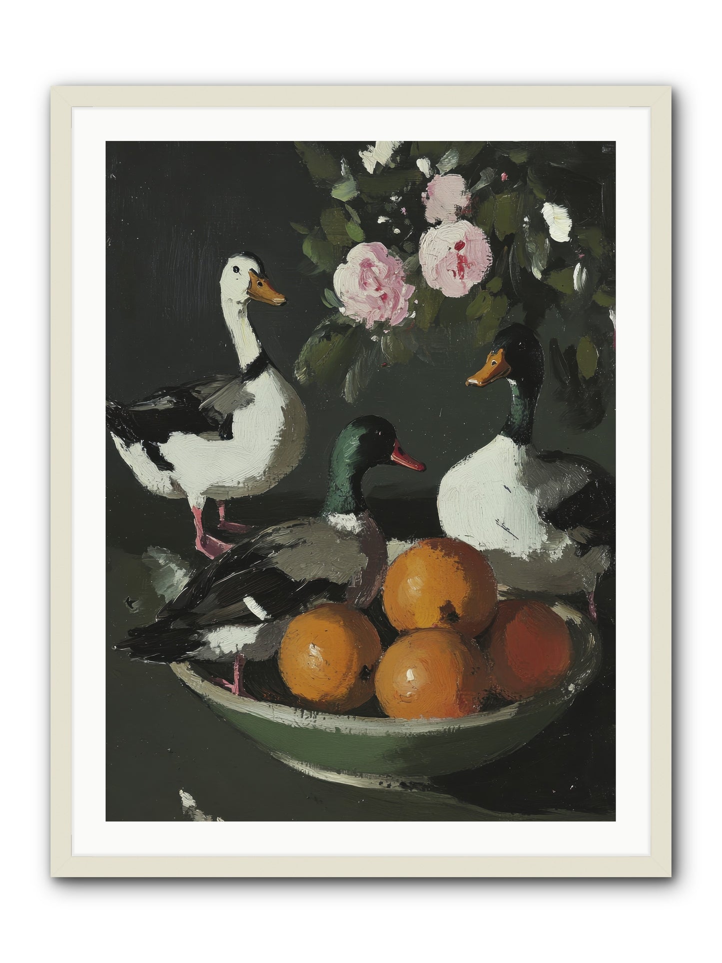 Beauty's True Form -- Framed Print - White 30x40