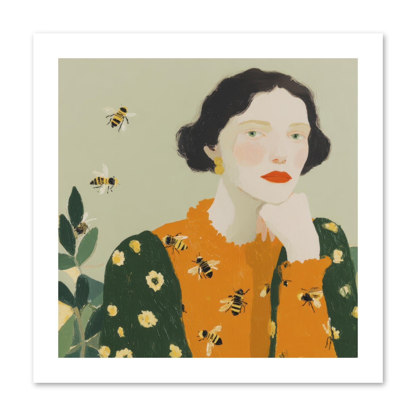 Beekeeper's Secret Joy -- Loose Canvas Print 12x12