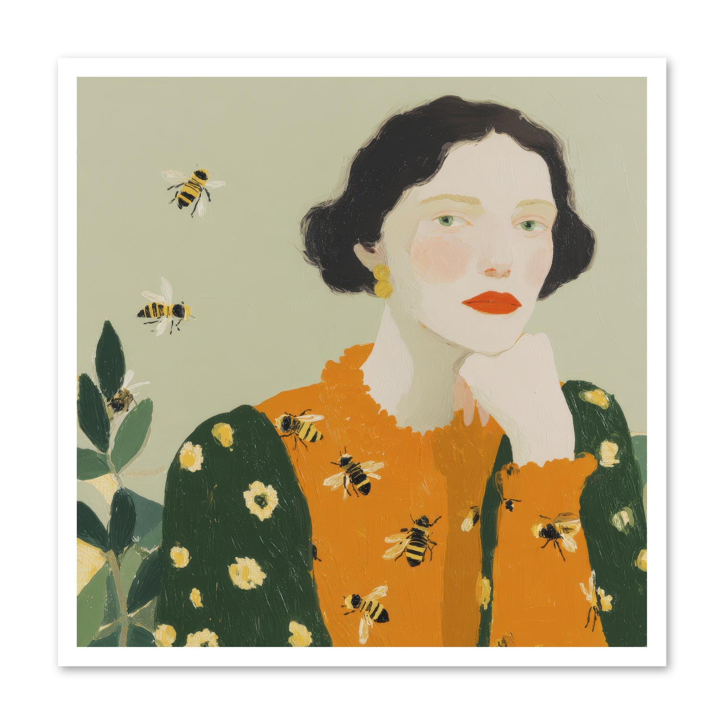 Beekeeper's Secret Joy -- Paper Print 30x30