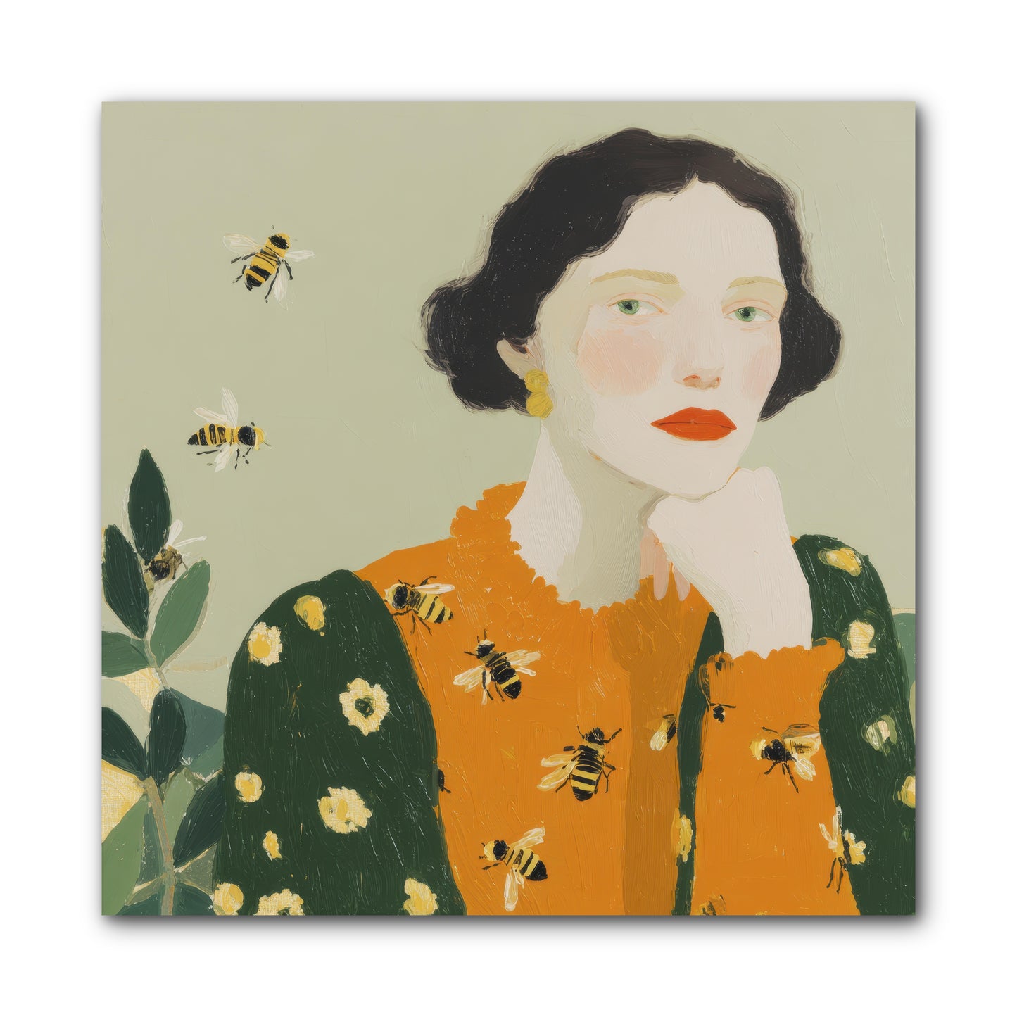Beekeeper's Secret Joy -- Wrapped Canvas 10x10