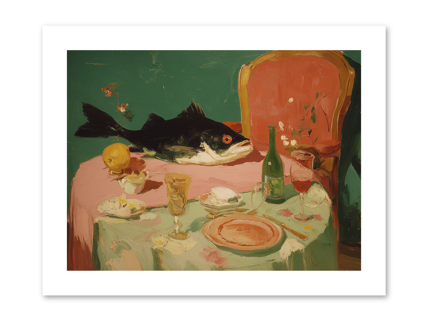 Before the Feast -- Paper Print 12x9