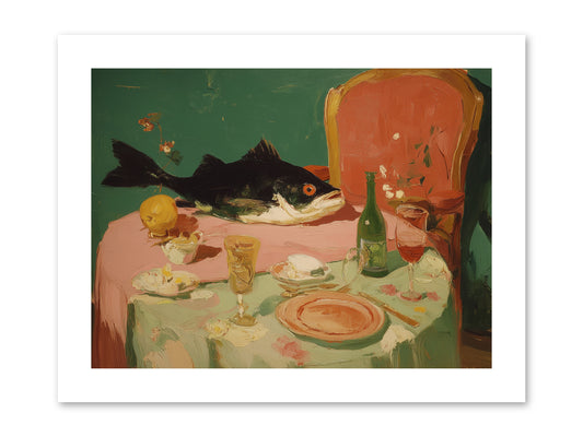 Before the Feast -- Paper Print 12x9