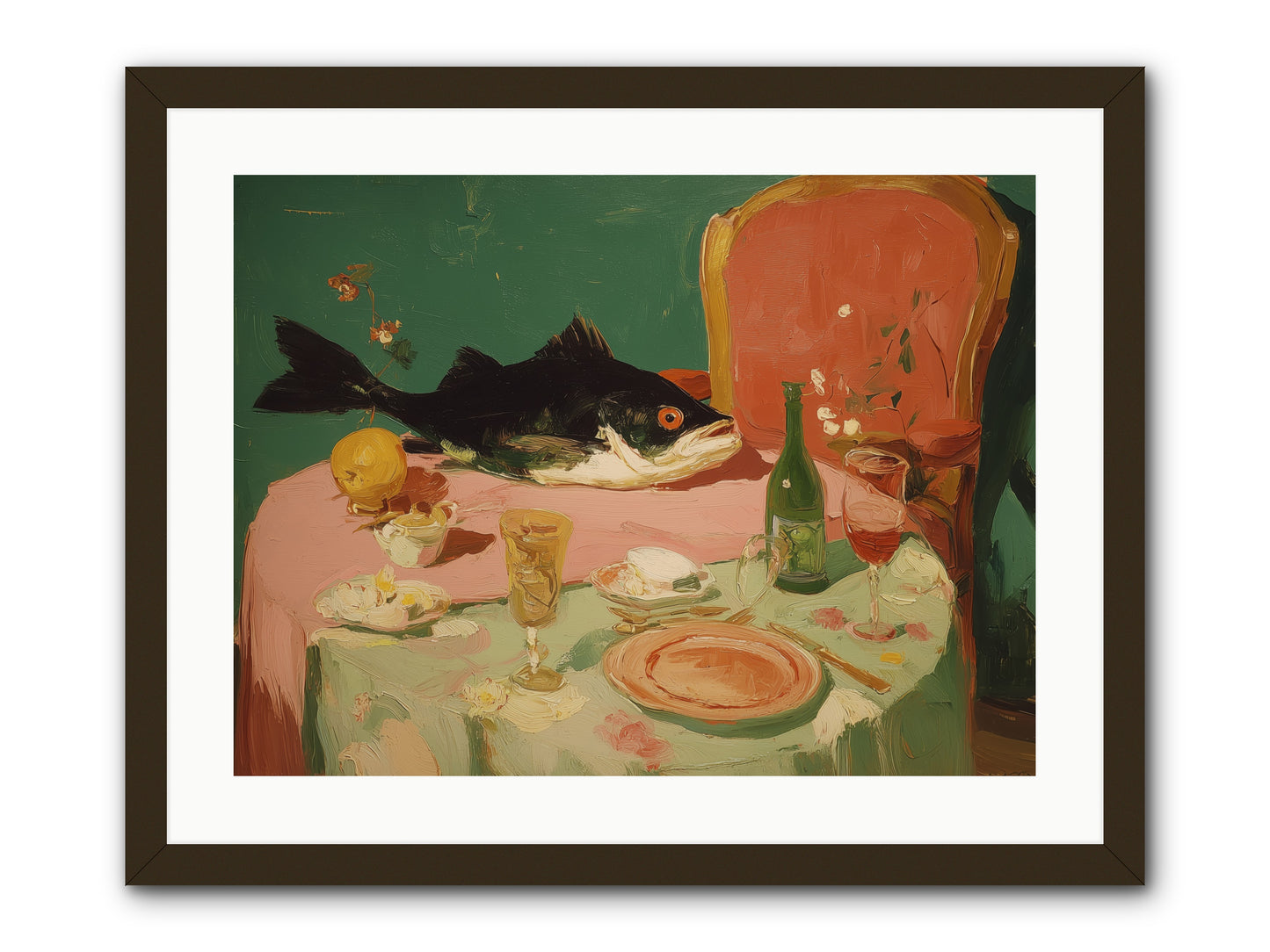 Before the Feast -- Framed Print - Black 24x18