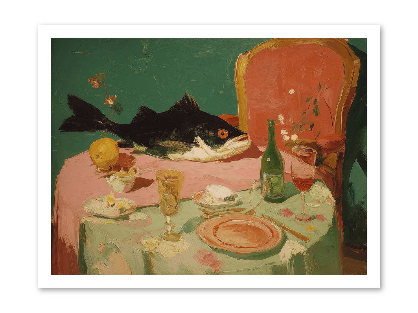 Before the Feast -- Loose Canvas Print 24x18