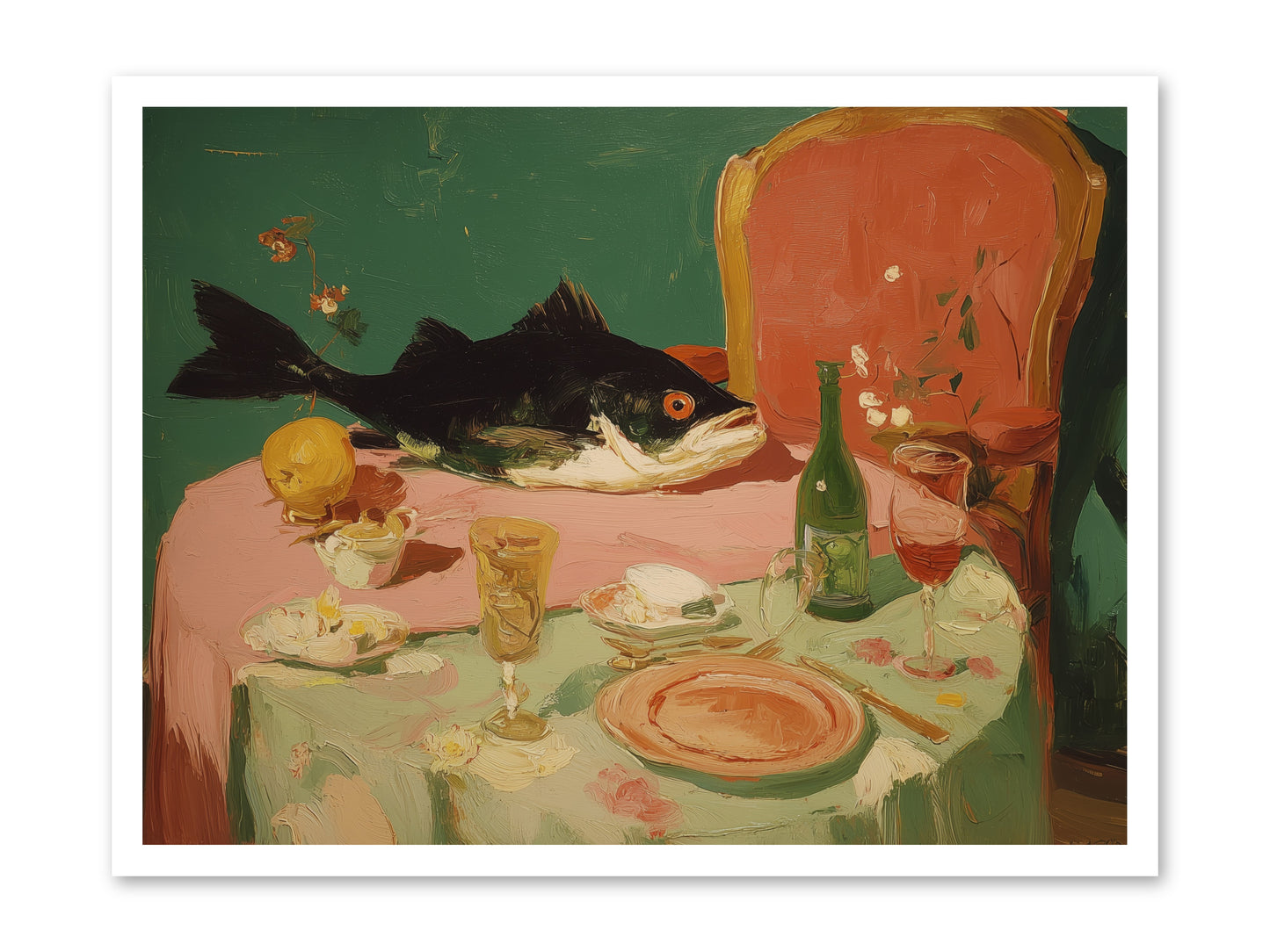 Before the Feast -- Loose Canvas Print 32x24