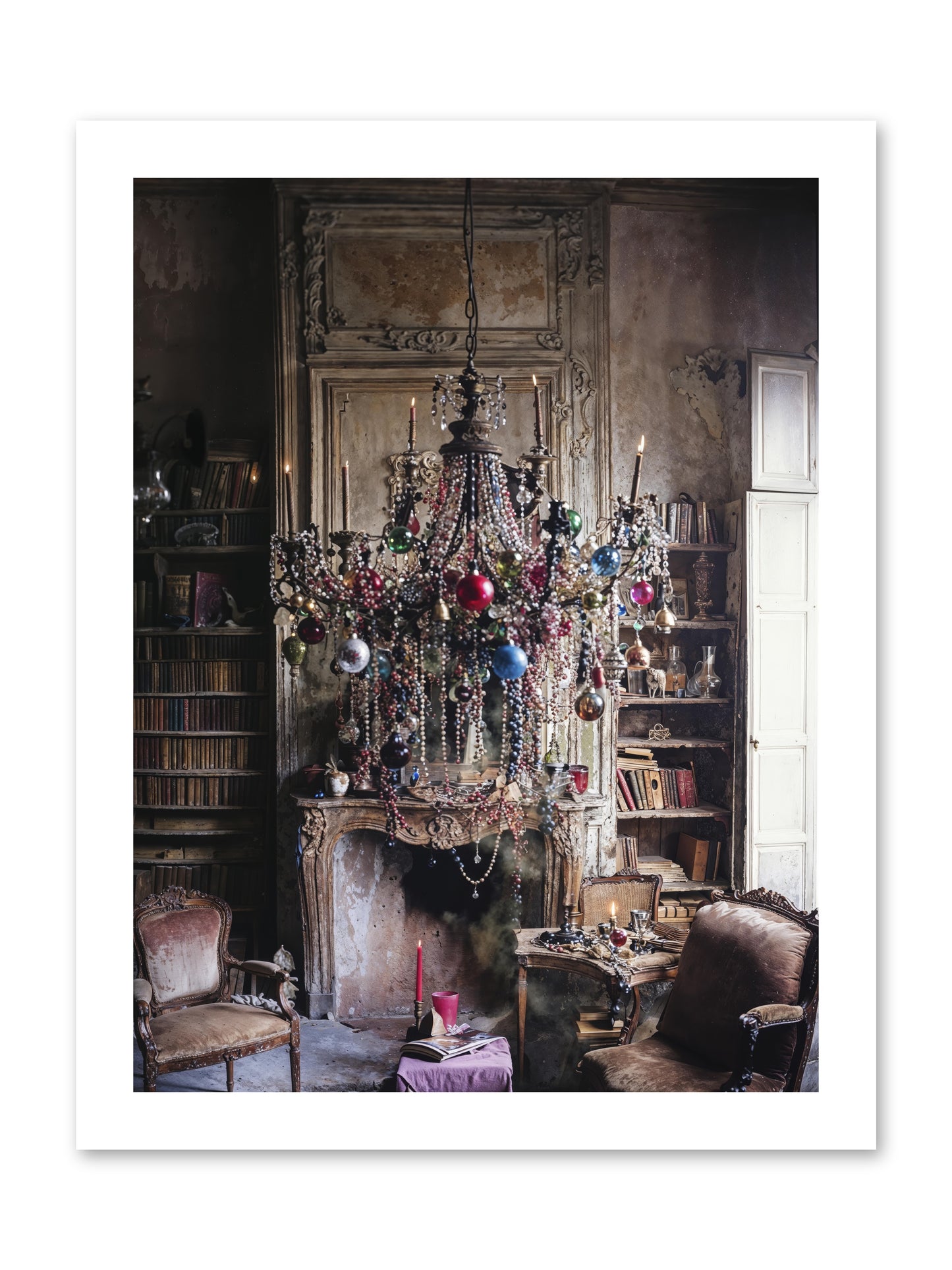 Behind The Velvet Drapes -- Loose Canvas Print 12x16