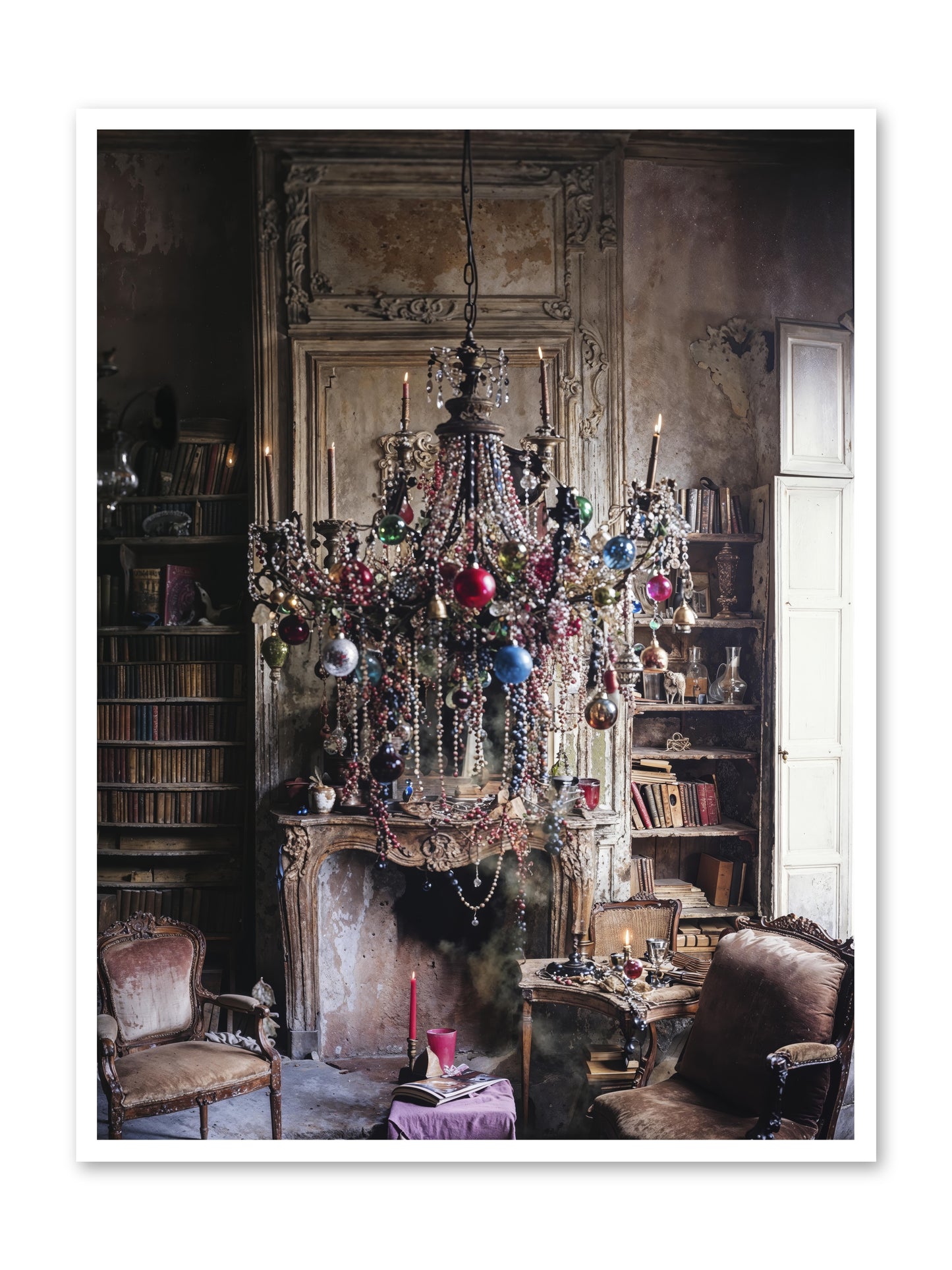 Behind The Velvet Drapes -- Loose Canvas Print 36x48