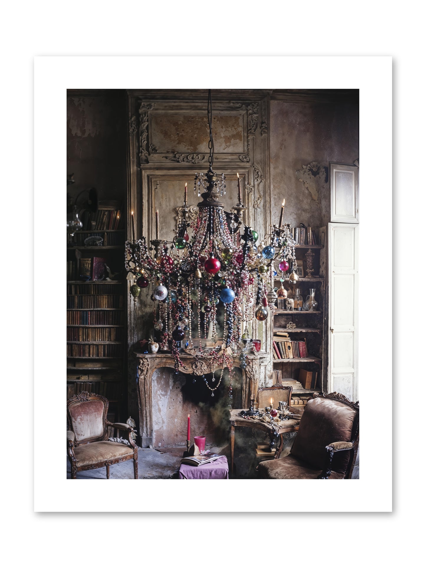 Behind The Velvet Drapes -- Paper Print 9x12