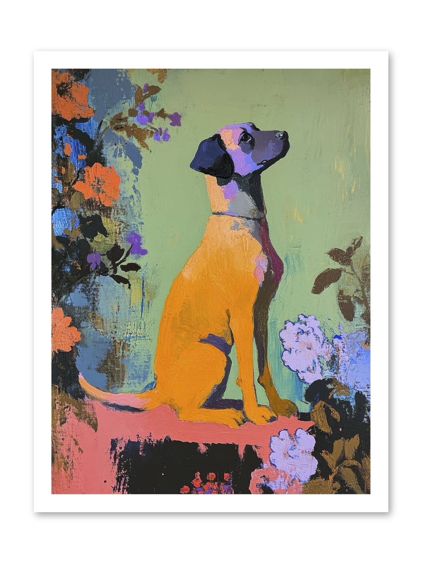 Behind the Honeysuckle -- Loose Canvas Print 18x24