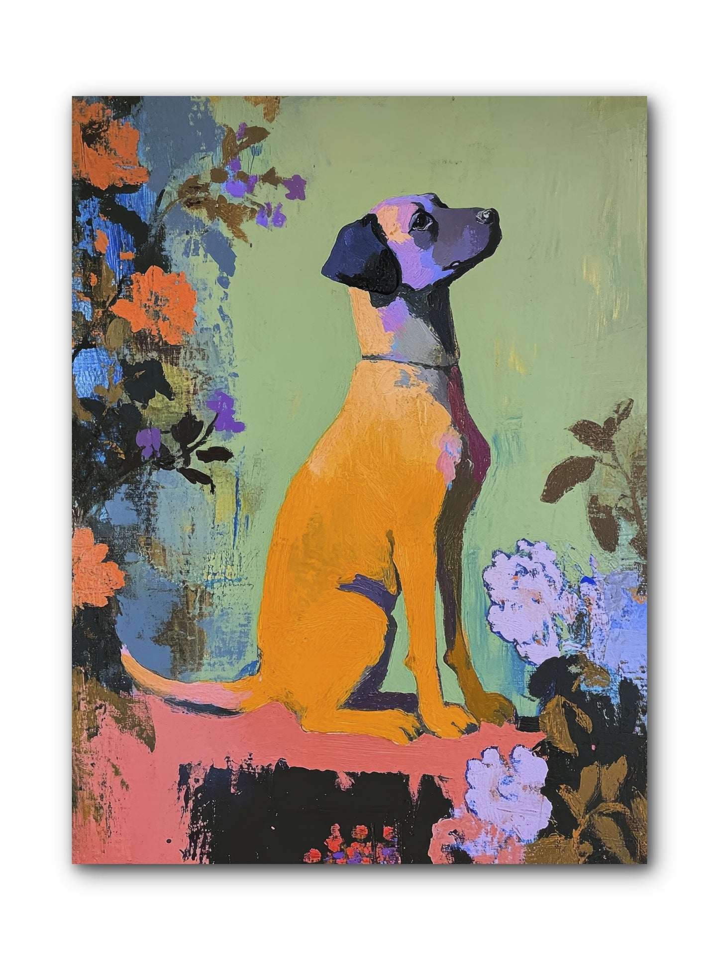 Behind the Honeysuckle -- Wrapped Canvas 9x12