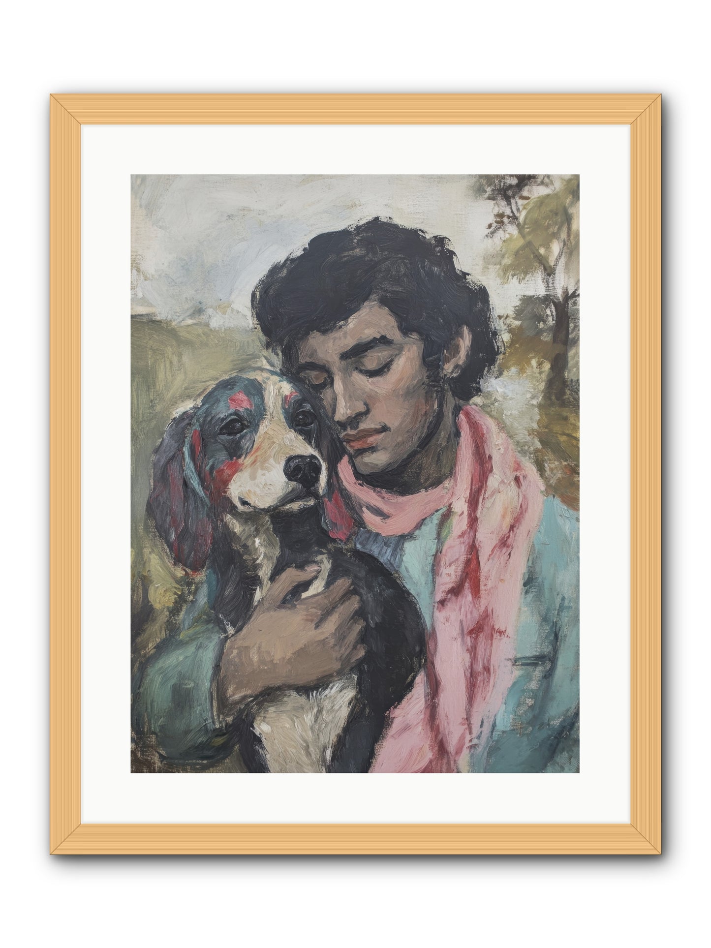 Beloved Little Soul -- Framed Print - Natural 18x24
