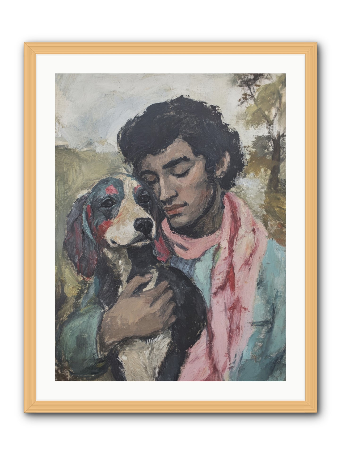 Beloved Little Soul -- Framed Print - Natural 24x32