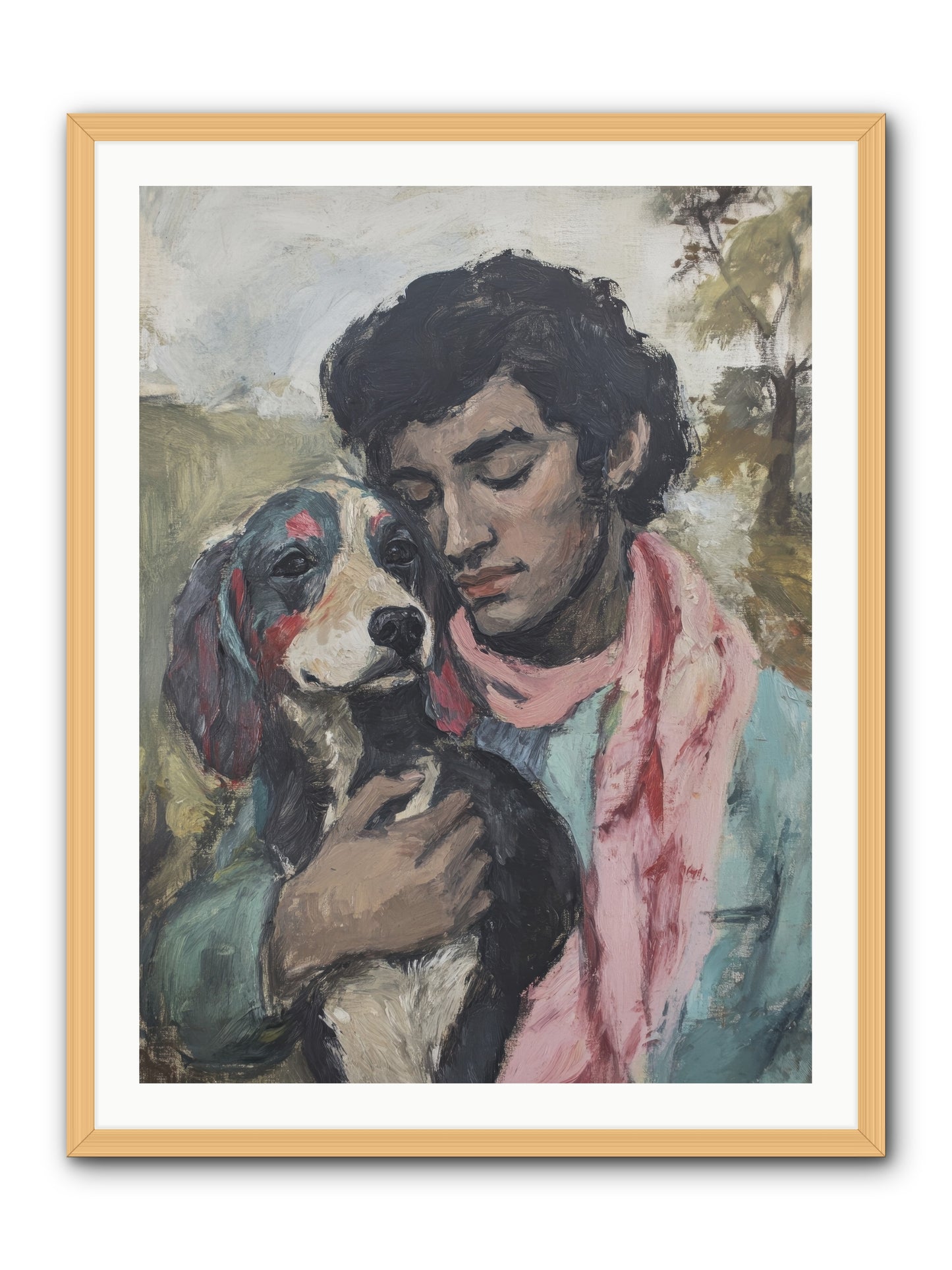Beloved Little Soul -- Framed Print - Natural 30x40