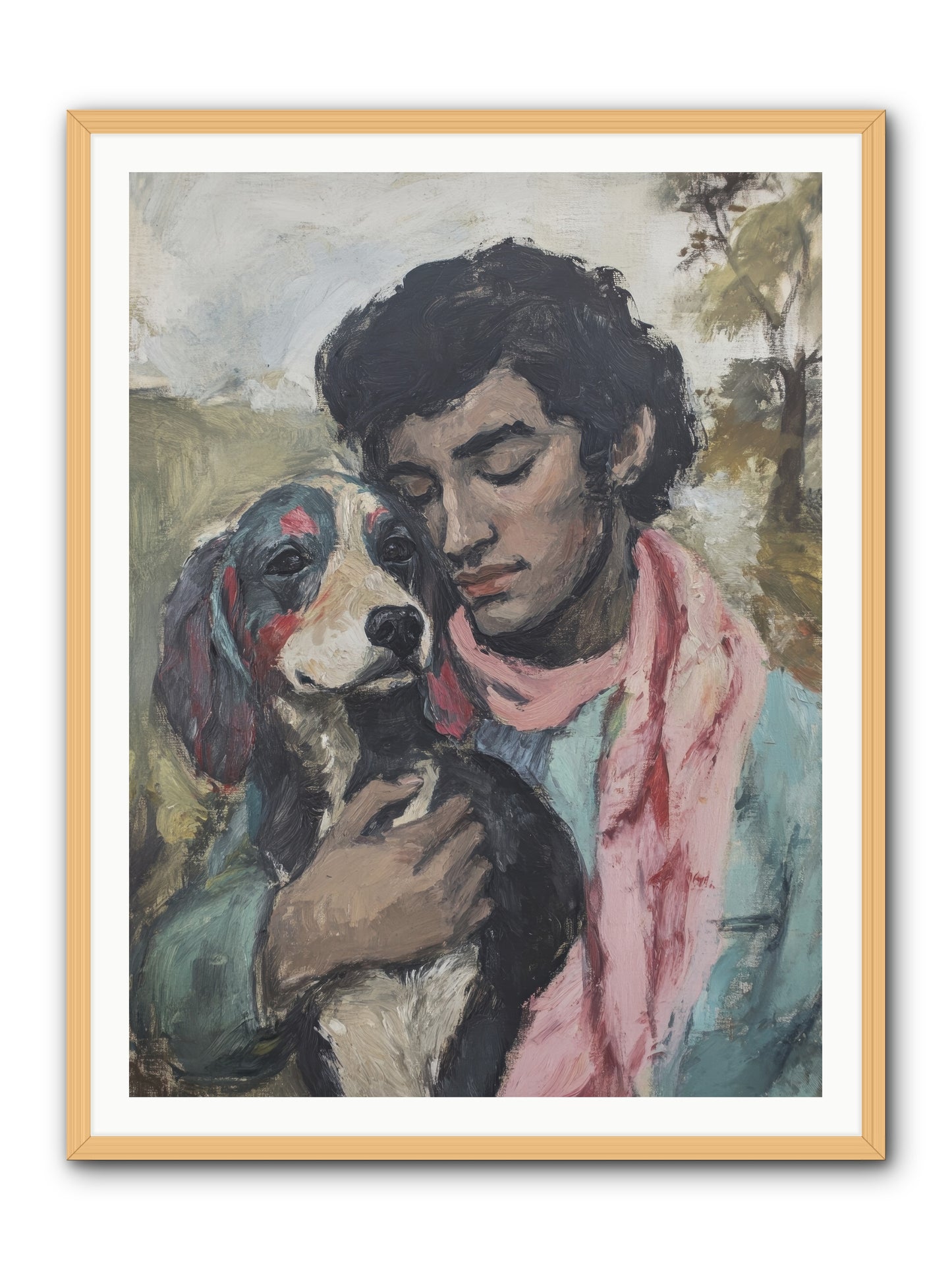 Beloved Little Soul -- Framed Print - Natural 36x48