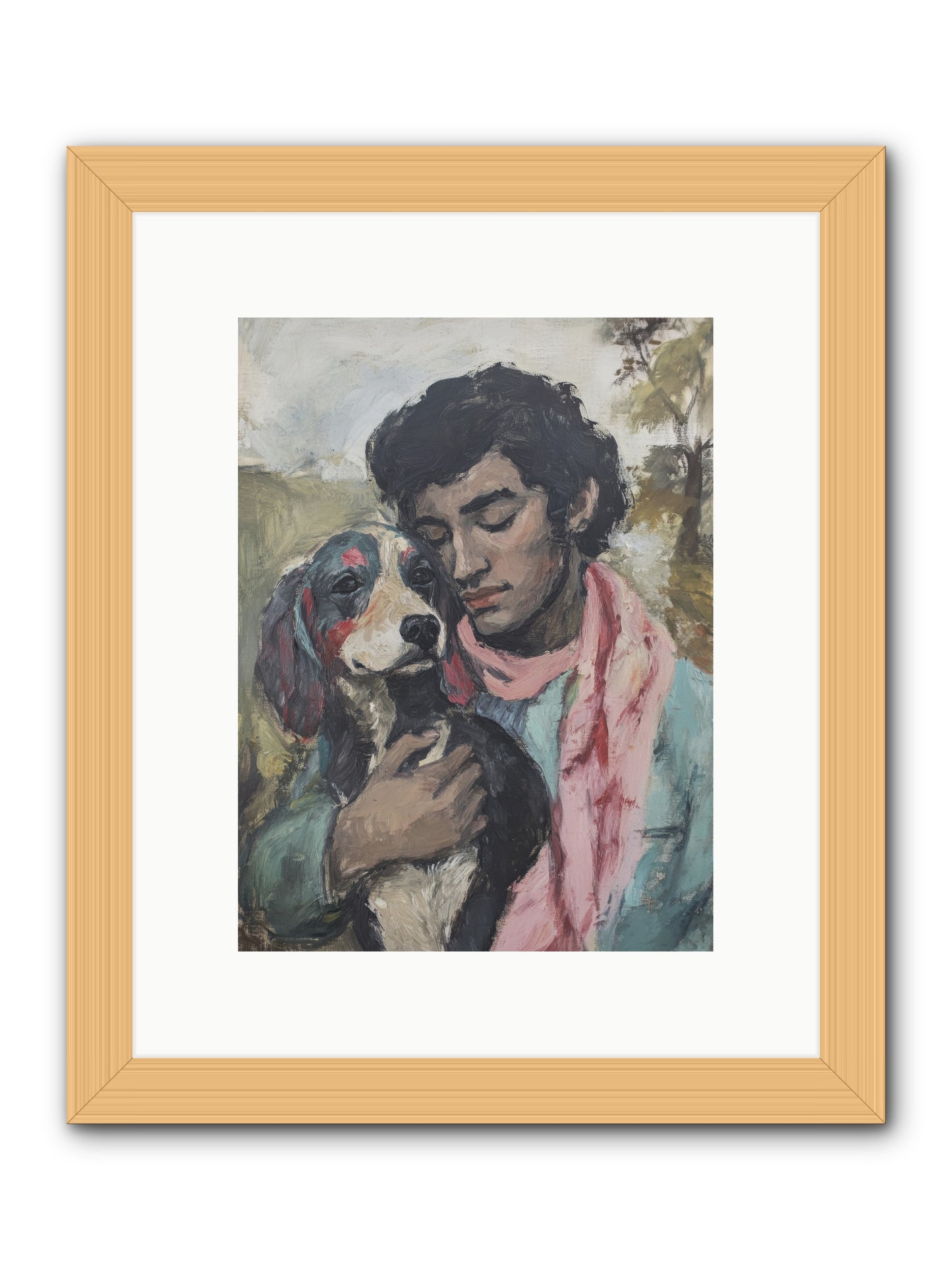 Beloved Little Soul -- Framed Print - Natural 9x12