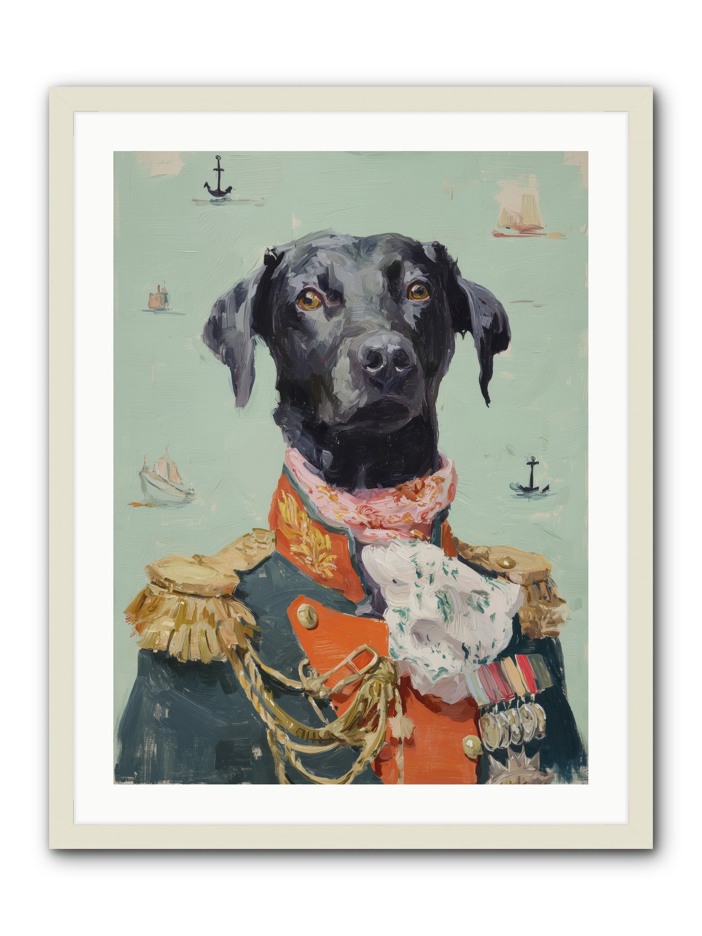 Beloved Rogue -- Framed Print - White 24x32