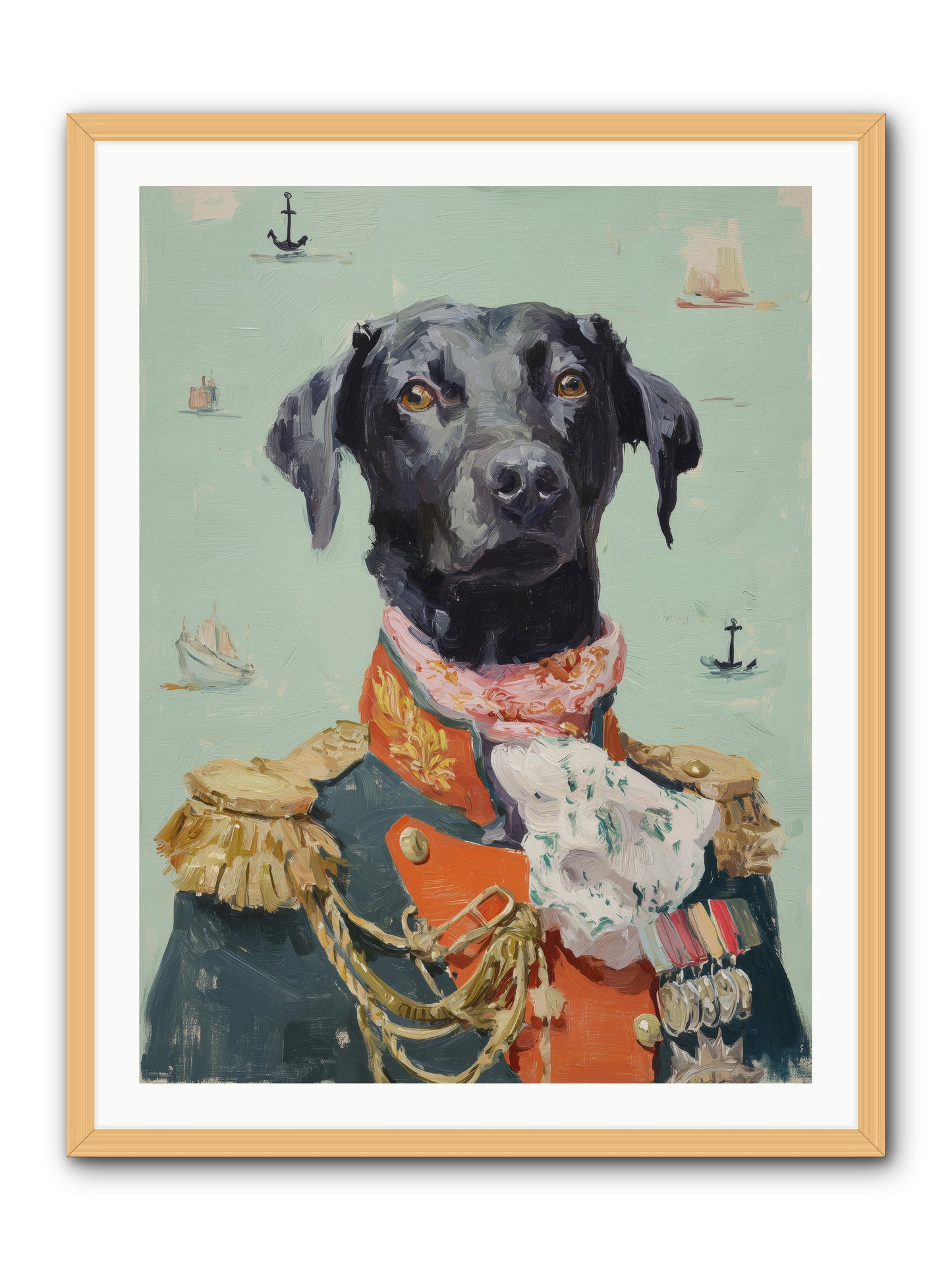 Beloved Rogue -- Framed Print - Natural 30x40