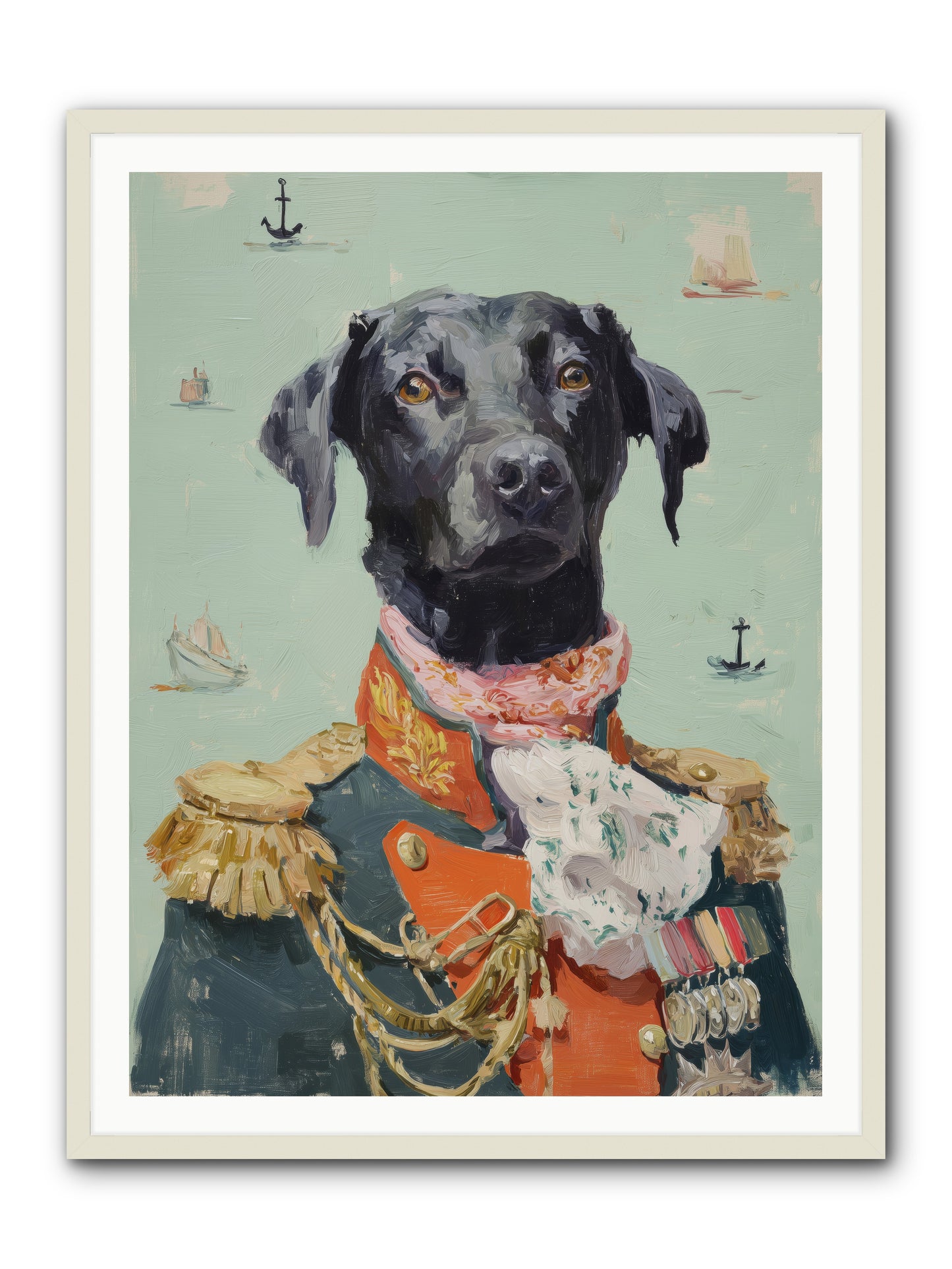 Beloved Rogue -- Framed Print - White 36x48