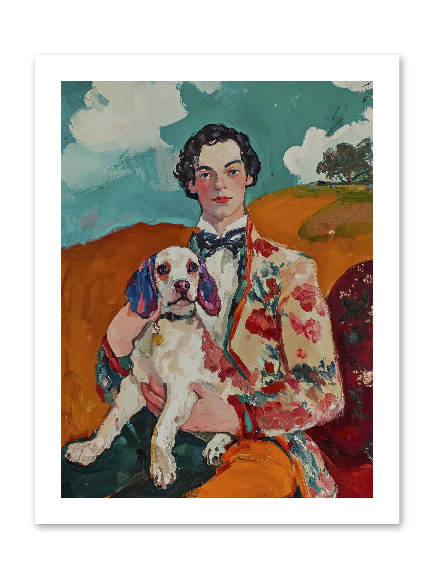 Beloved's Embrace -- Loose Canvas Print 12x16