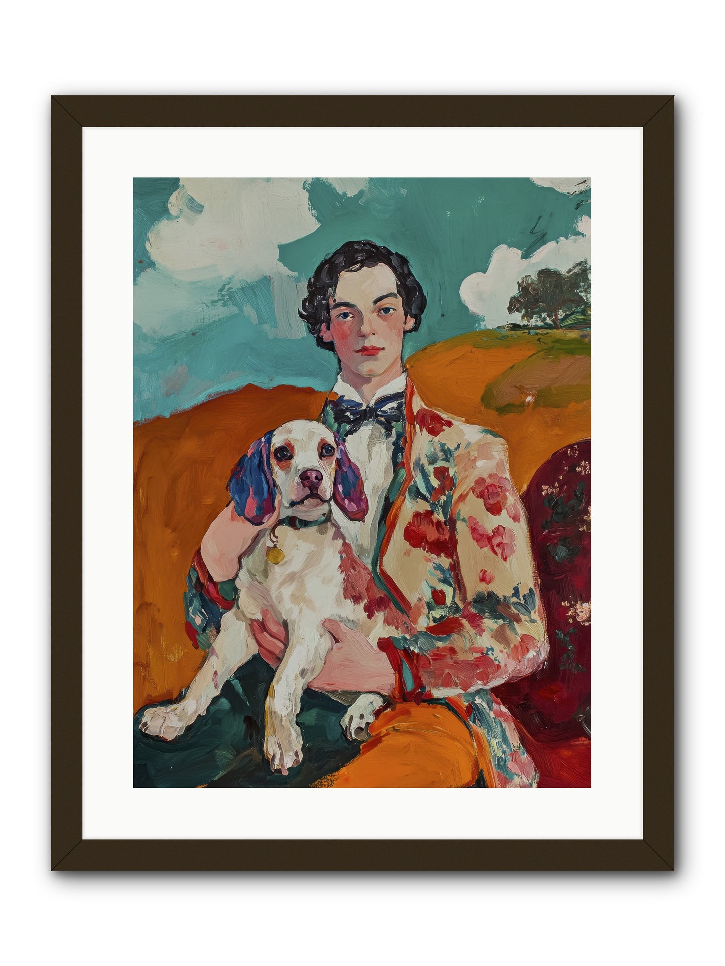 Beloved's Embrace -- Framed Print - Black 18x24