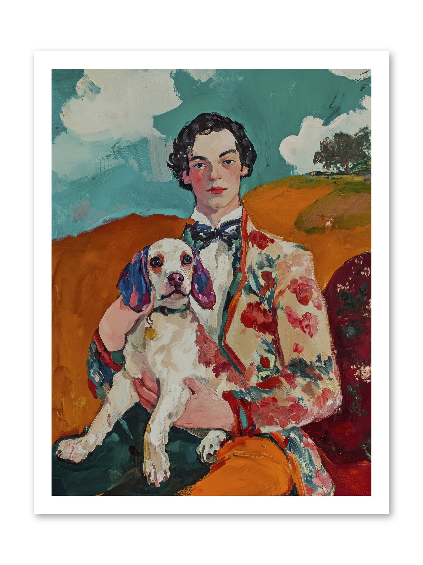 Beloved's Embrace -- Loose Canvas Print 18x24