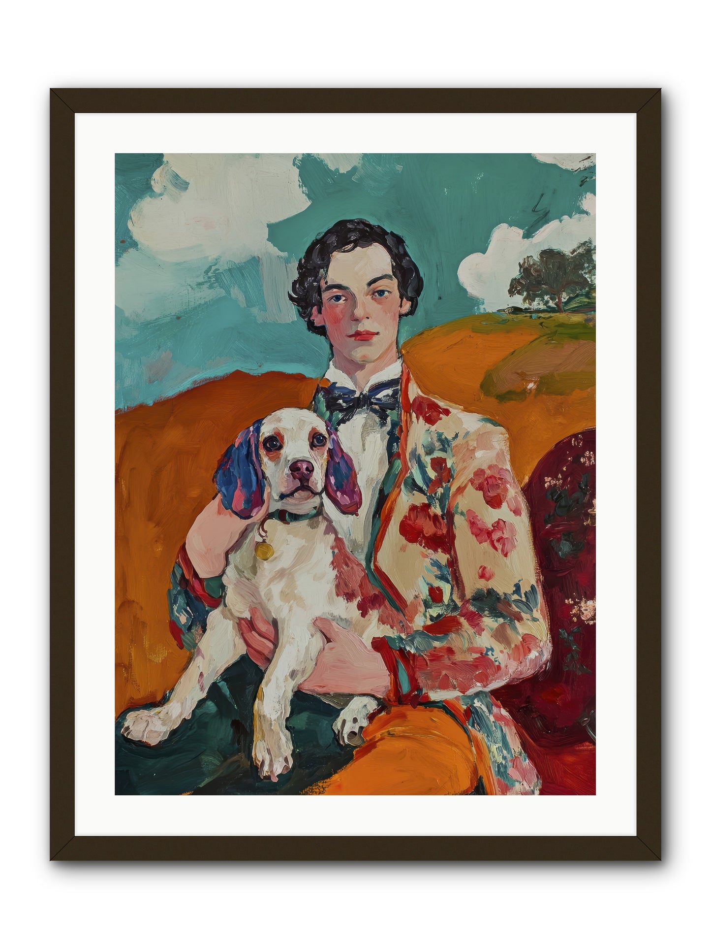 Beloved's Embrace -- Framed Print - Black 24x32
