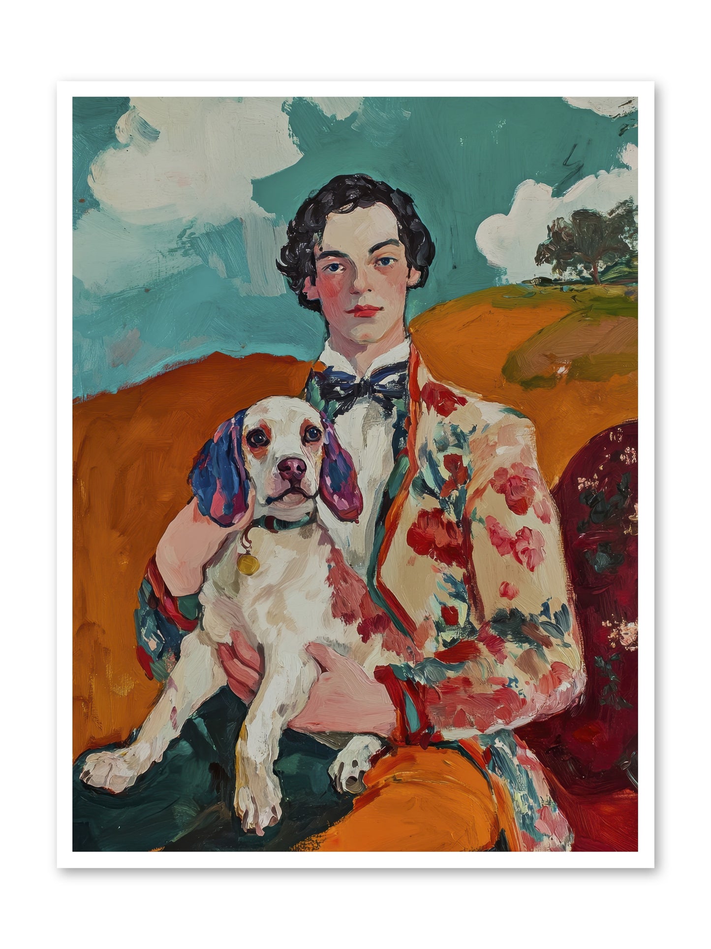 Beloved's Embrace -- Loose Canvas Print 36x48