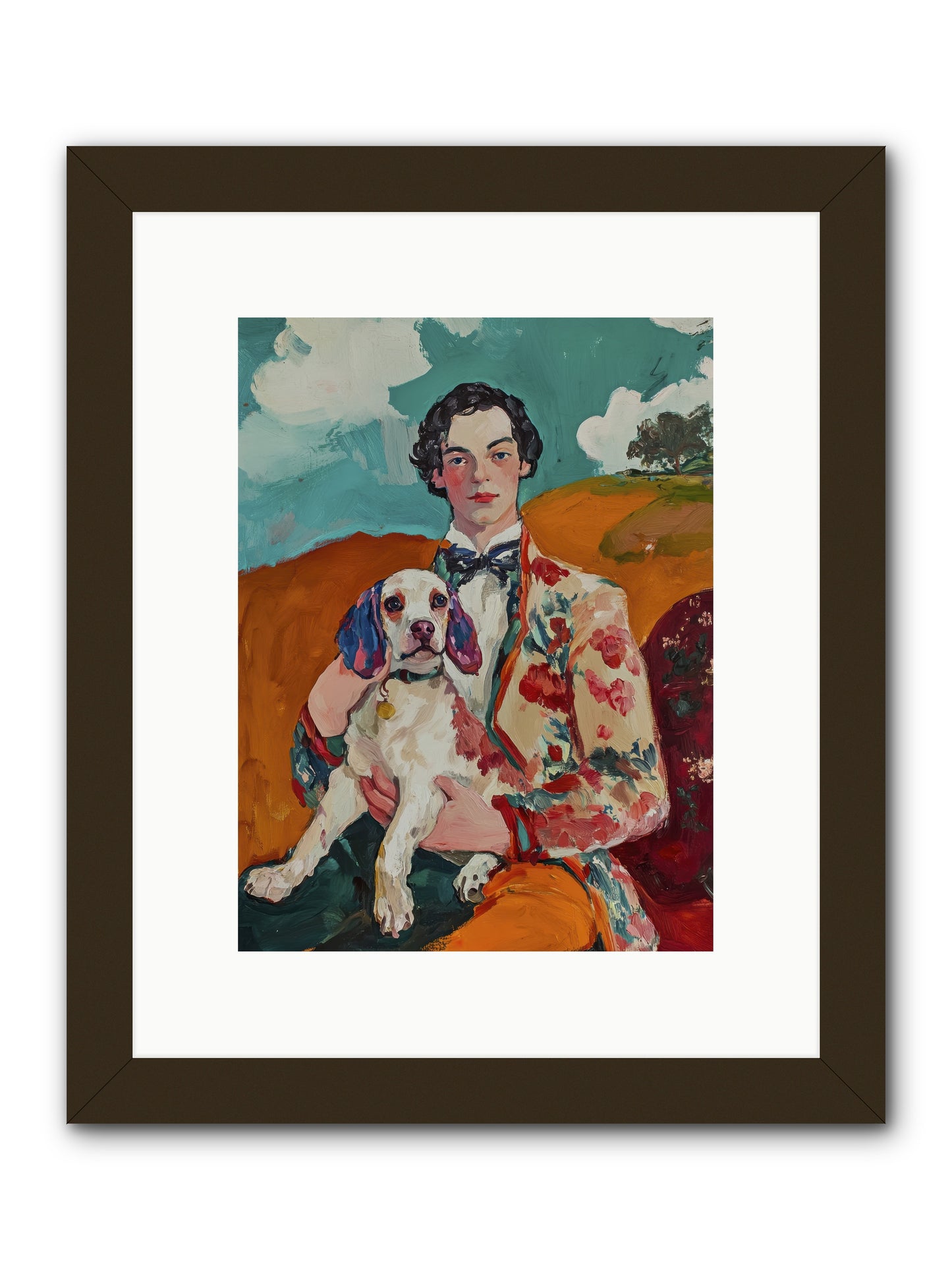 Beloved's Embrace -- Framed Print - Black 9x12