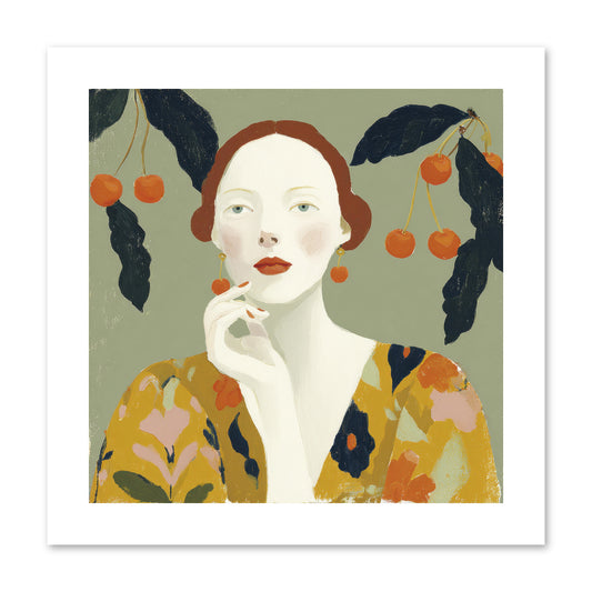Beneath the Hanging Fruit -- Paper Print 10x10