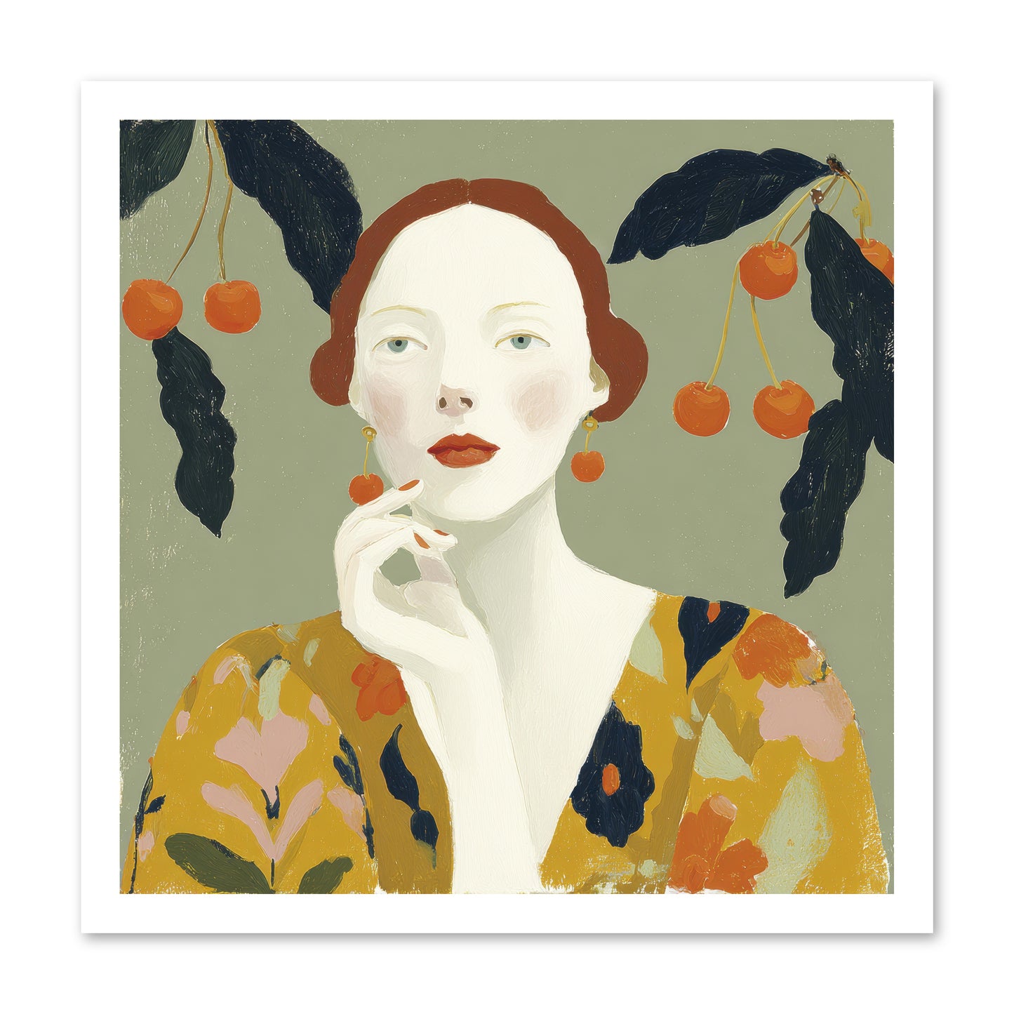 Beneath the Hanging Fruit -- Paper Print 20x20