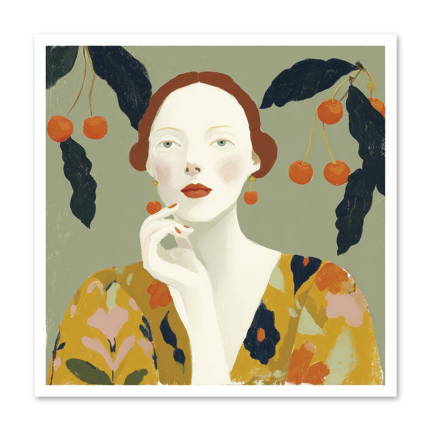 Beneath the Hanging Fruit -- Paper Print 30x30
