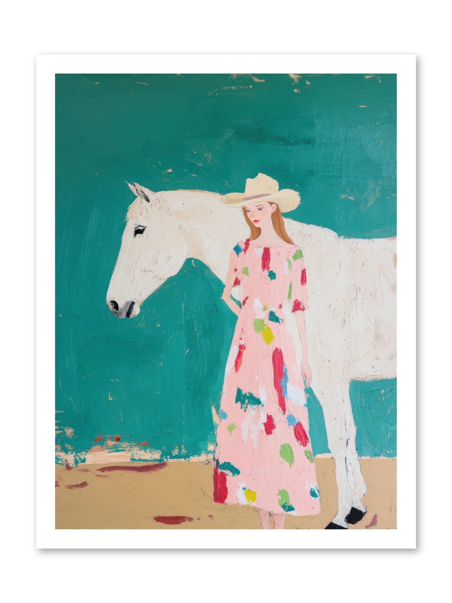 Beneath the Turquoise Sky -- Loose Canvas Print 18x24
