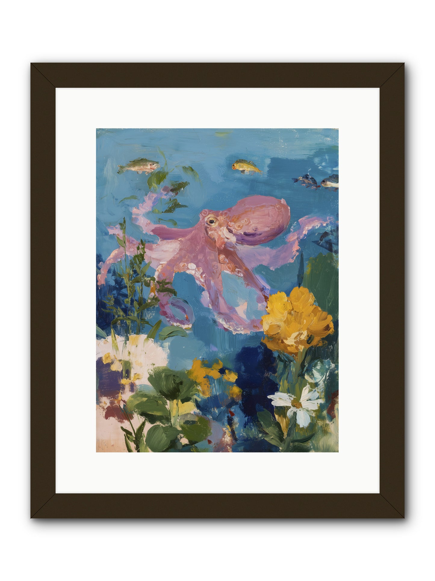 Beneath the Waves -- Framed Print - Black 12x16