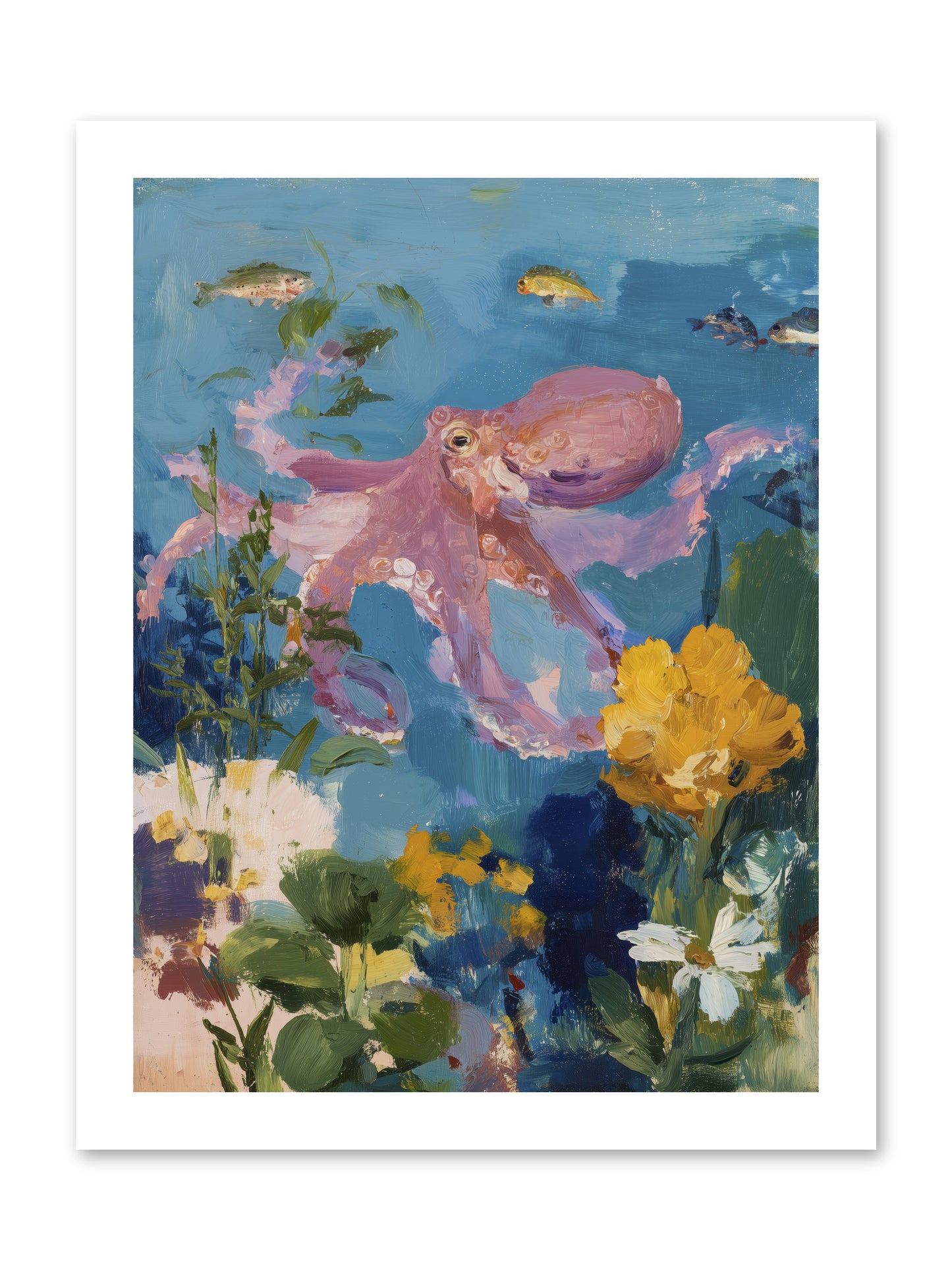 Beneath the Waves -- Loose Canvas Print 12x16