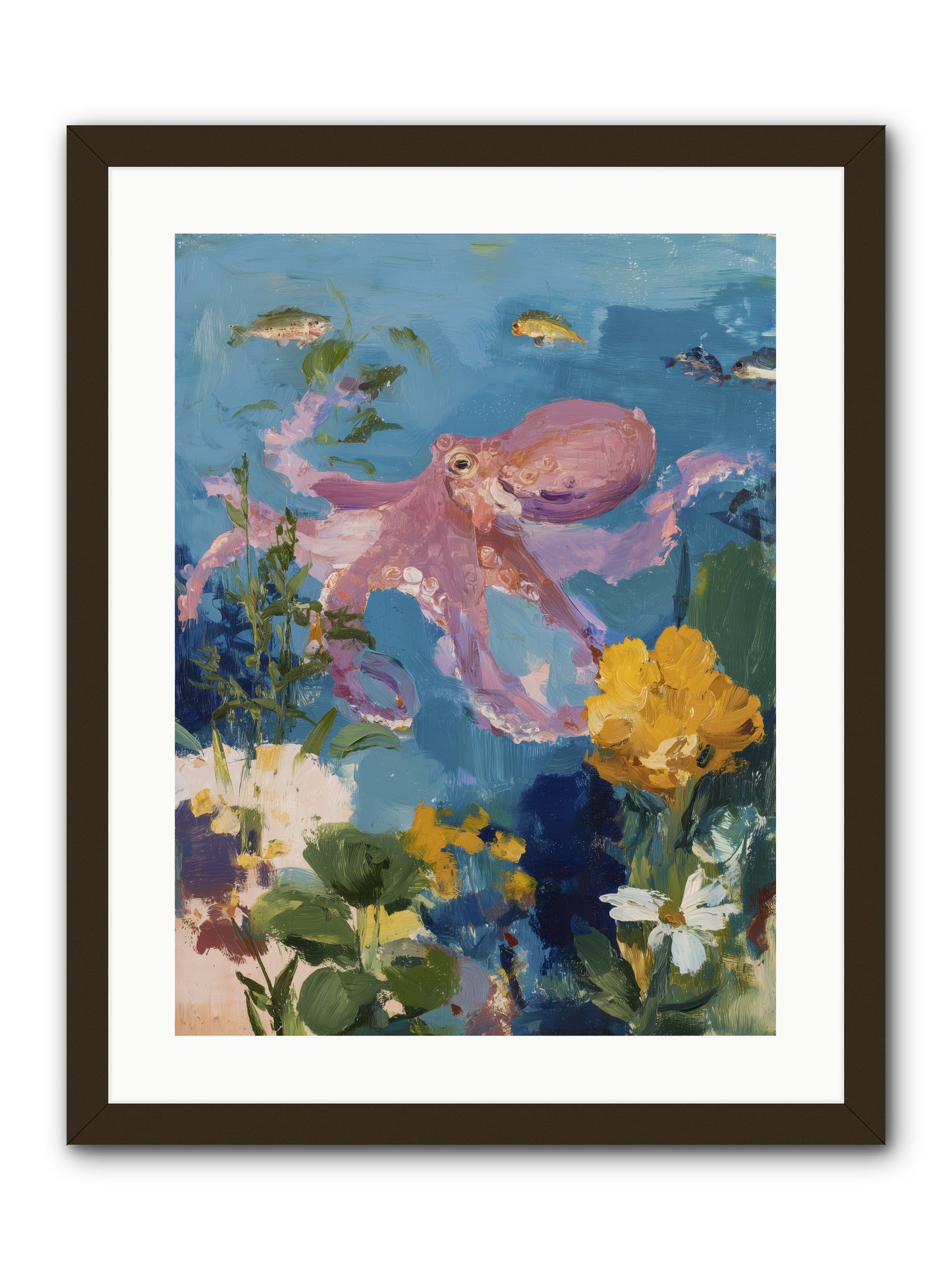 Beneath the Waves -- Framed Print - Black 18x24