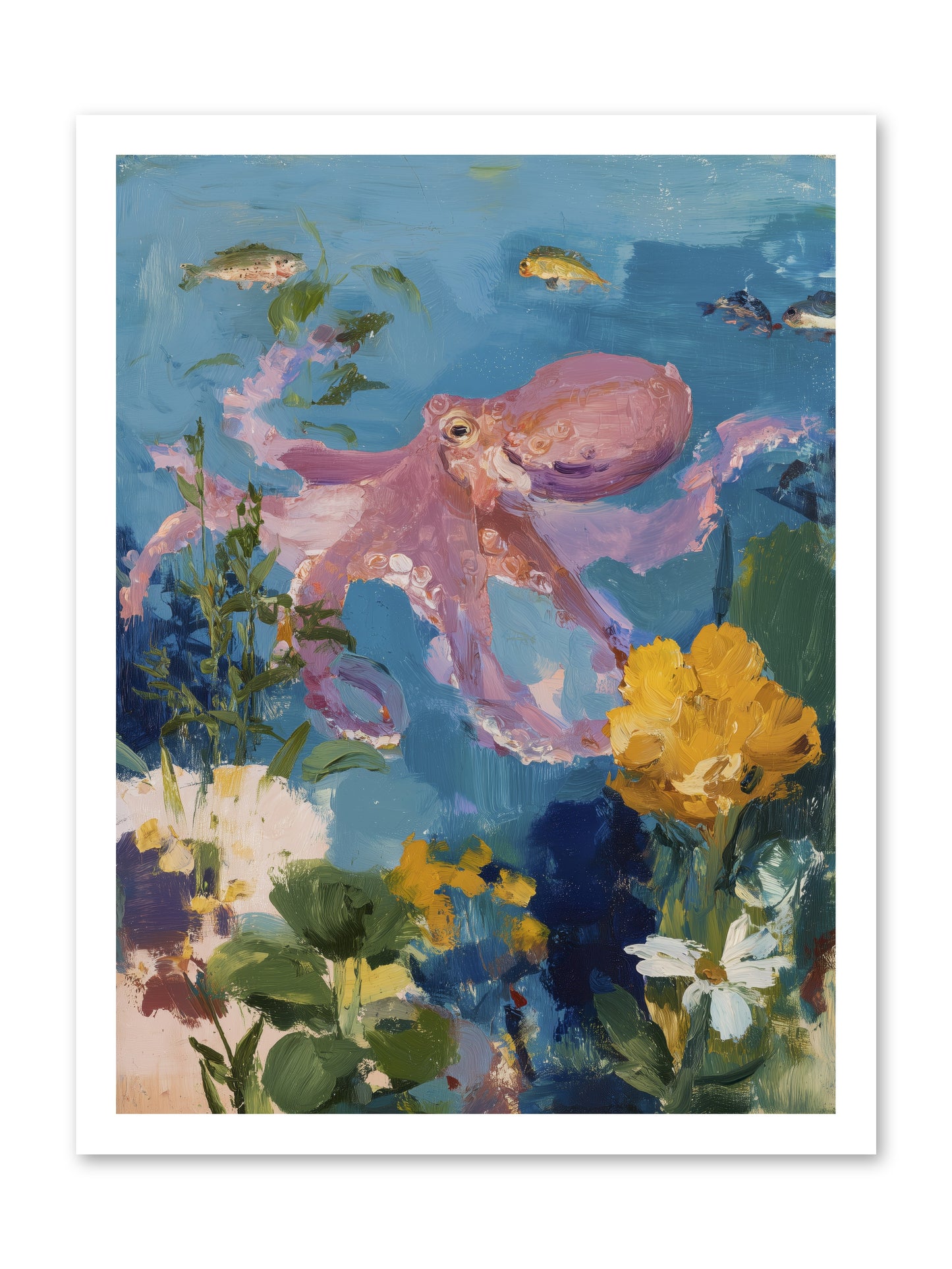 Beneath the Waves -- Loose Canvas Print 18x24