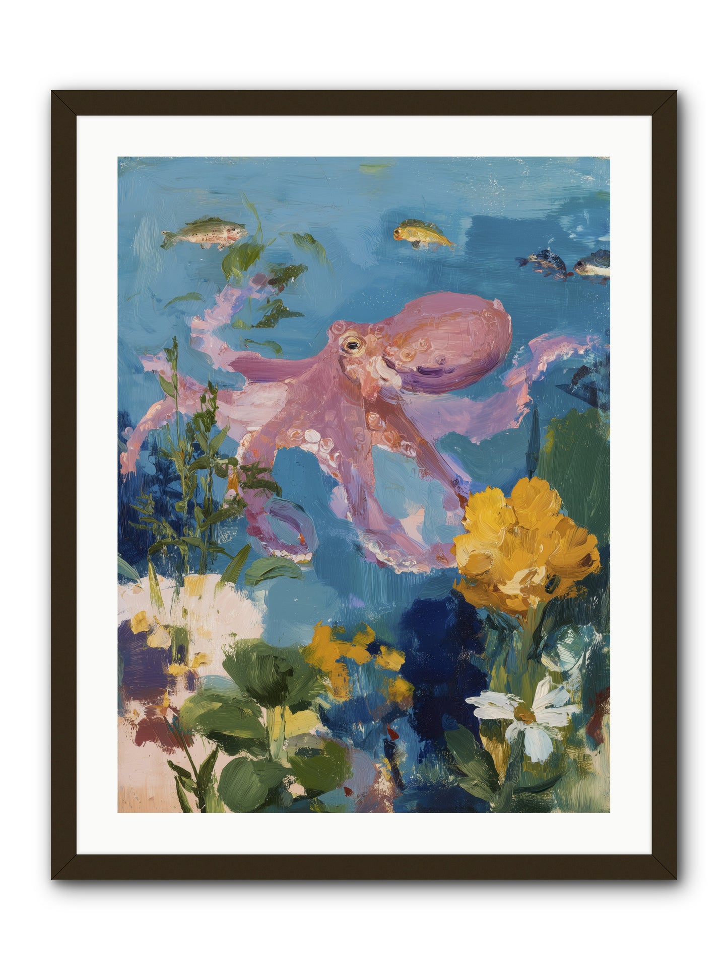 Beneath the Waves -- Framed Print - Black 24x32