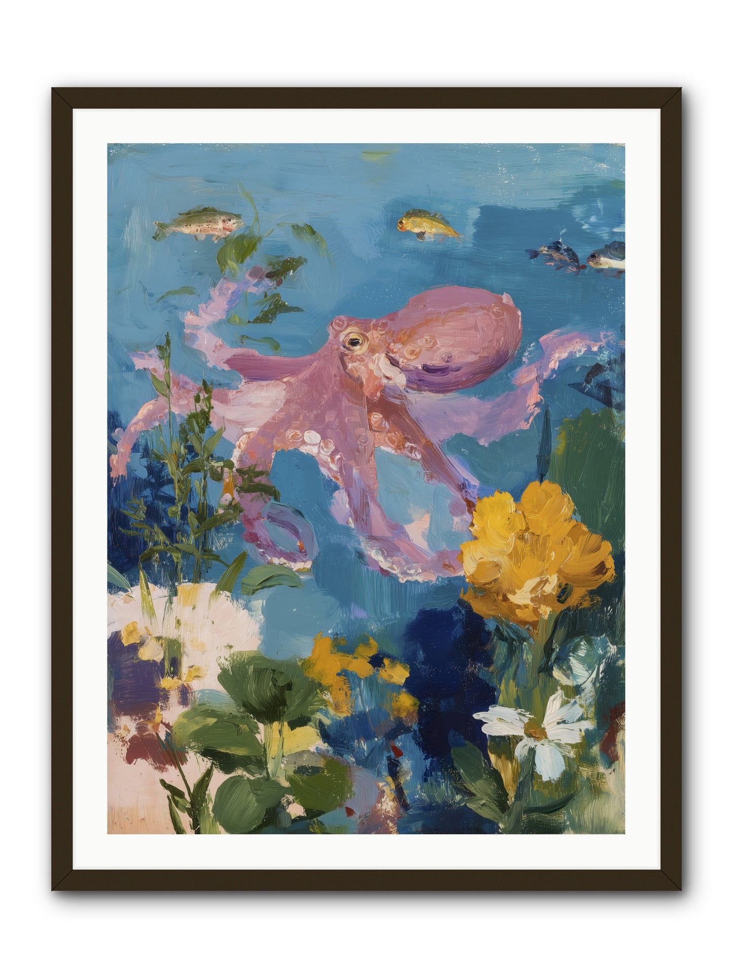 Beneath the Waves -- Framed Print - Black 30x40