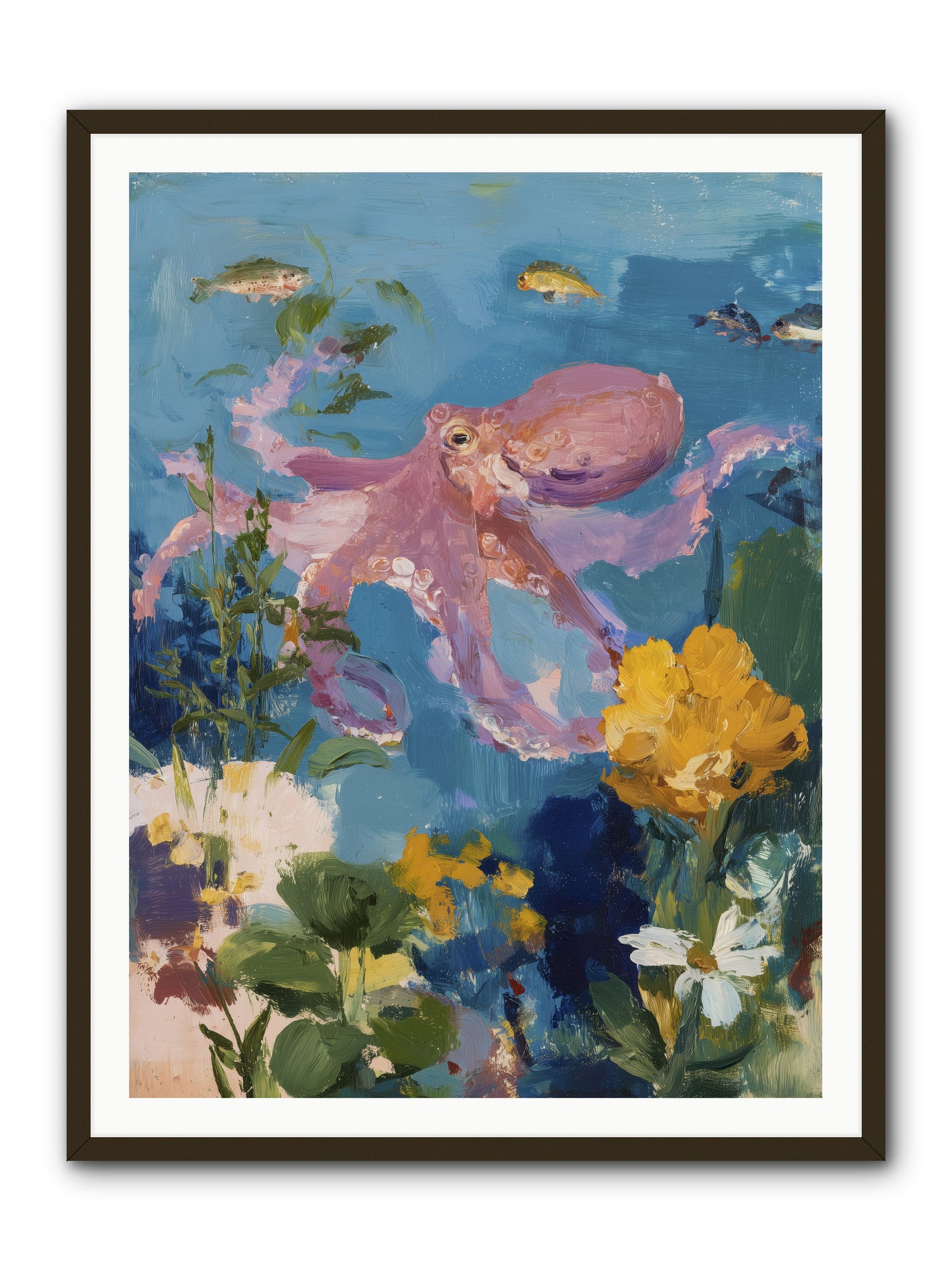 Beneath the Waves -- Framed Print - Black 36x48