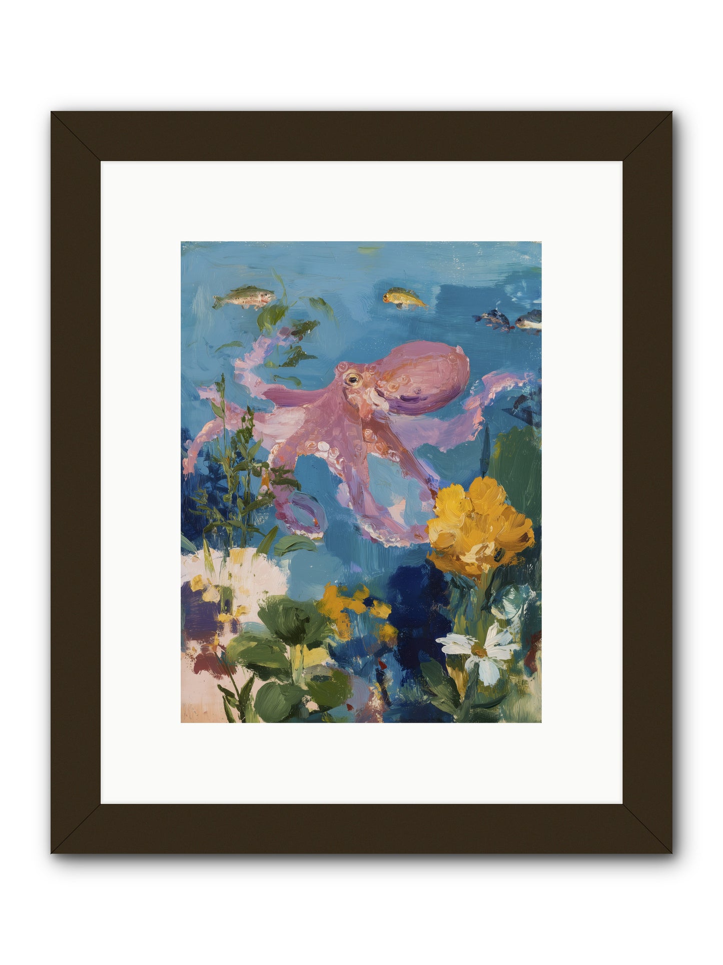 Beneath the Waves -- Framed Print - Black 9x12