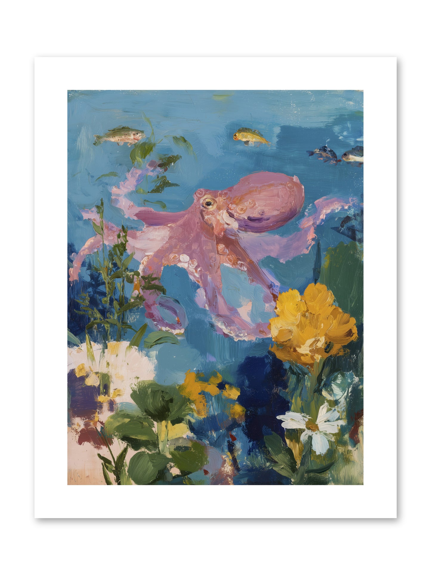 Beneath the Waves -- Loose Canvas Print 9x12