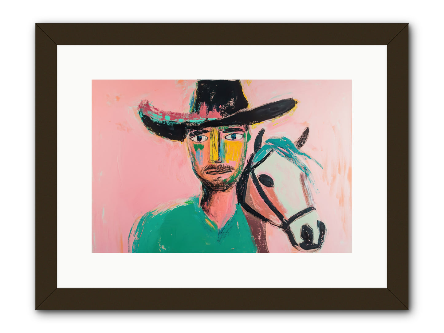 Bent Nail Ranch -- Framed Print - Black 15x10