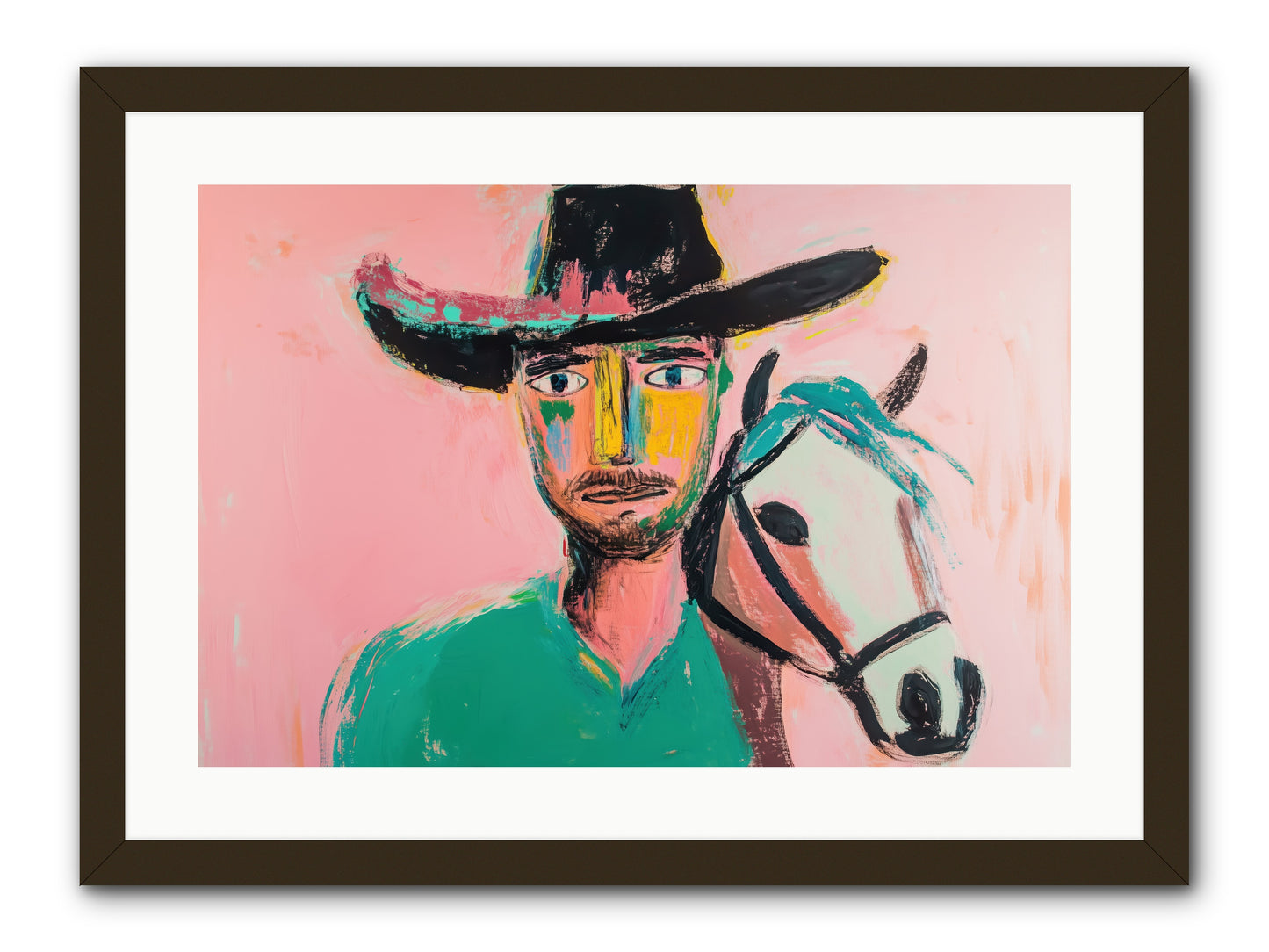 Bent Nail Ranch -- Framed Print - Black 24x16