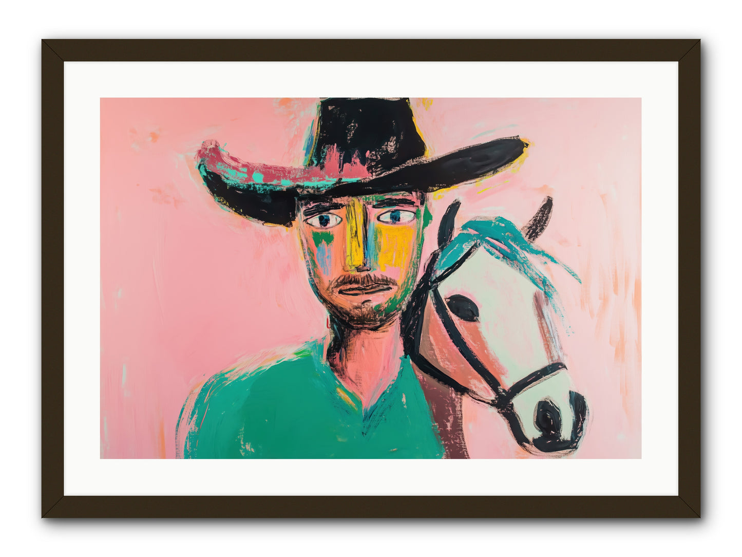 Bent Nail Ranch -- Framed Print - Black 30x20
