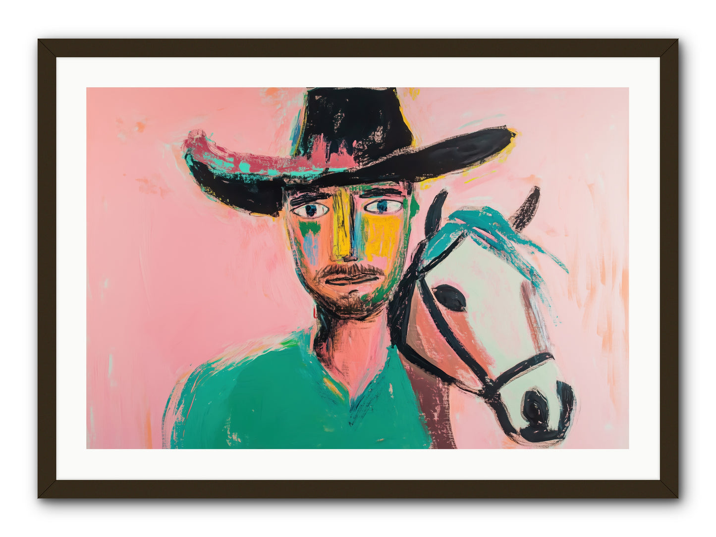 Bent Nail Ranch -- Framed Print - Black 36x24