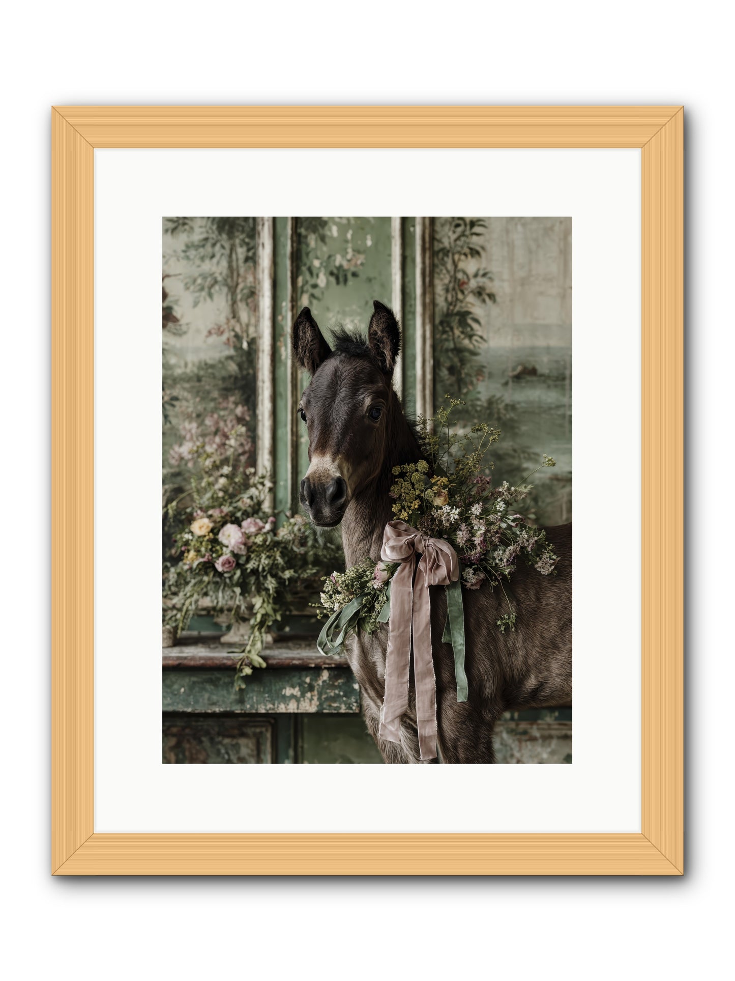 Bergman -- Framed Print - Natural 12x16