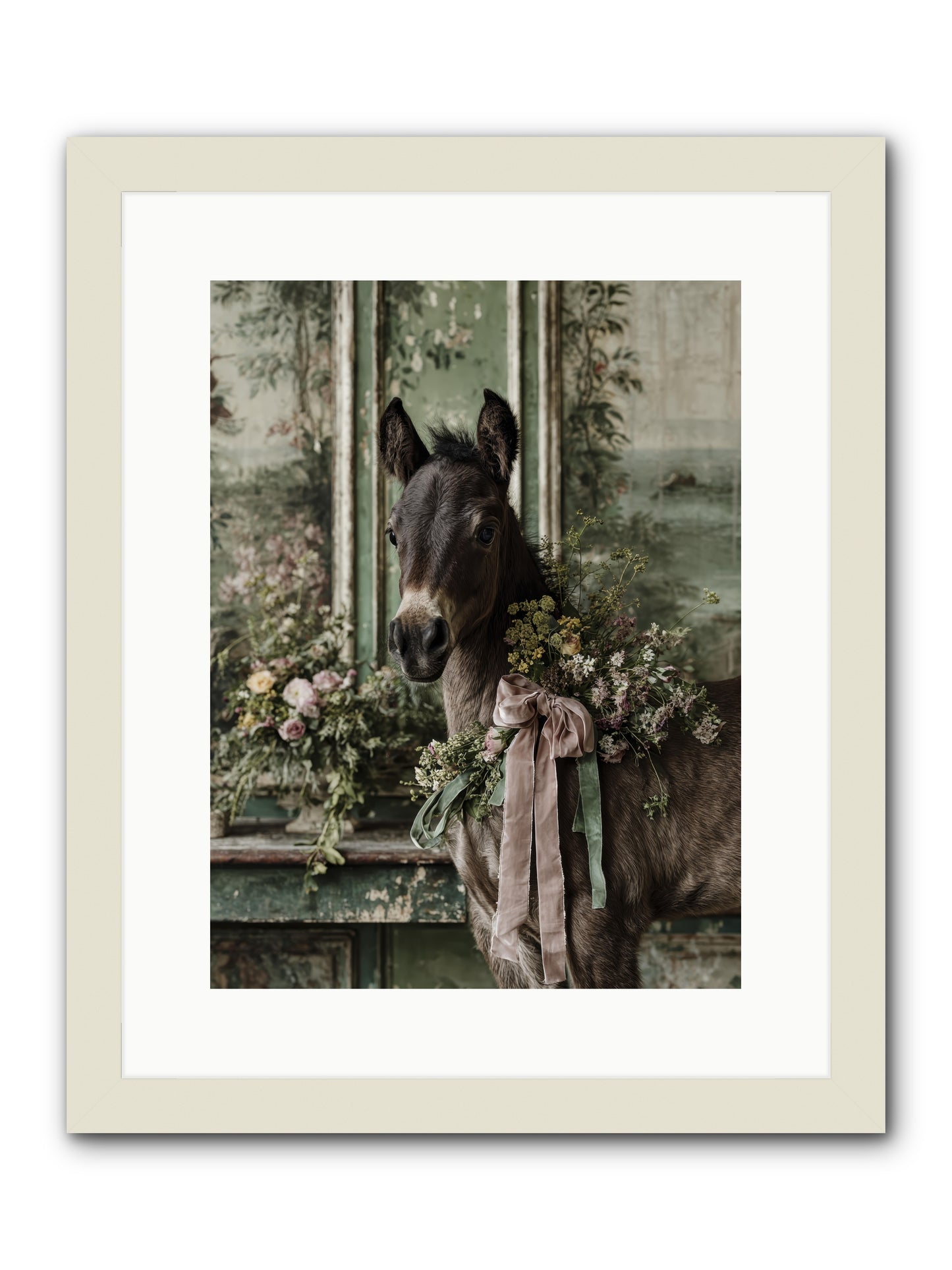 Bergman -- Framed Print - White 12x16