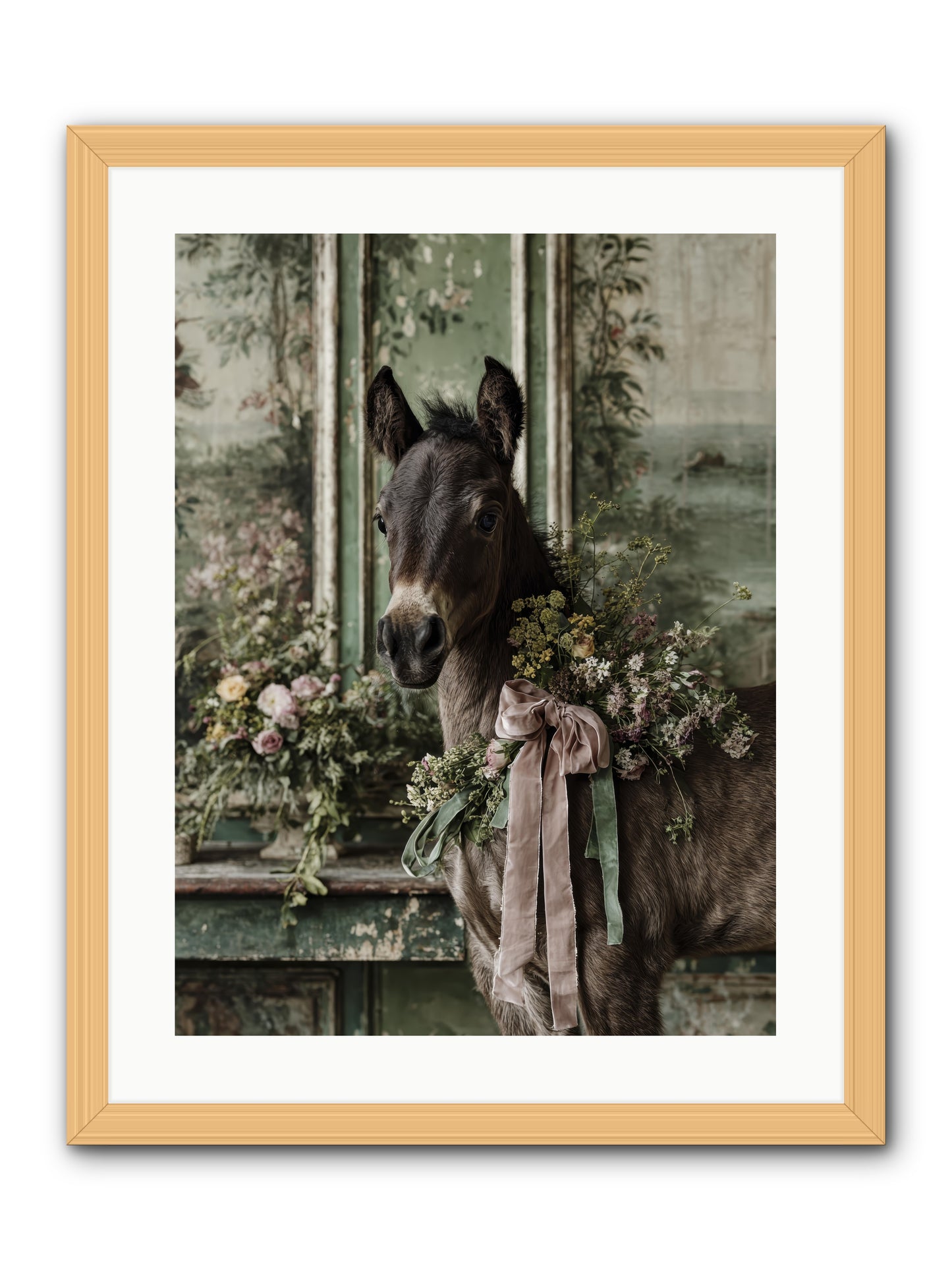 Bergman -- Framed Print - Natural 18x24