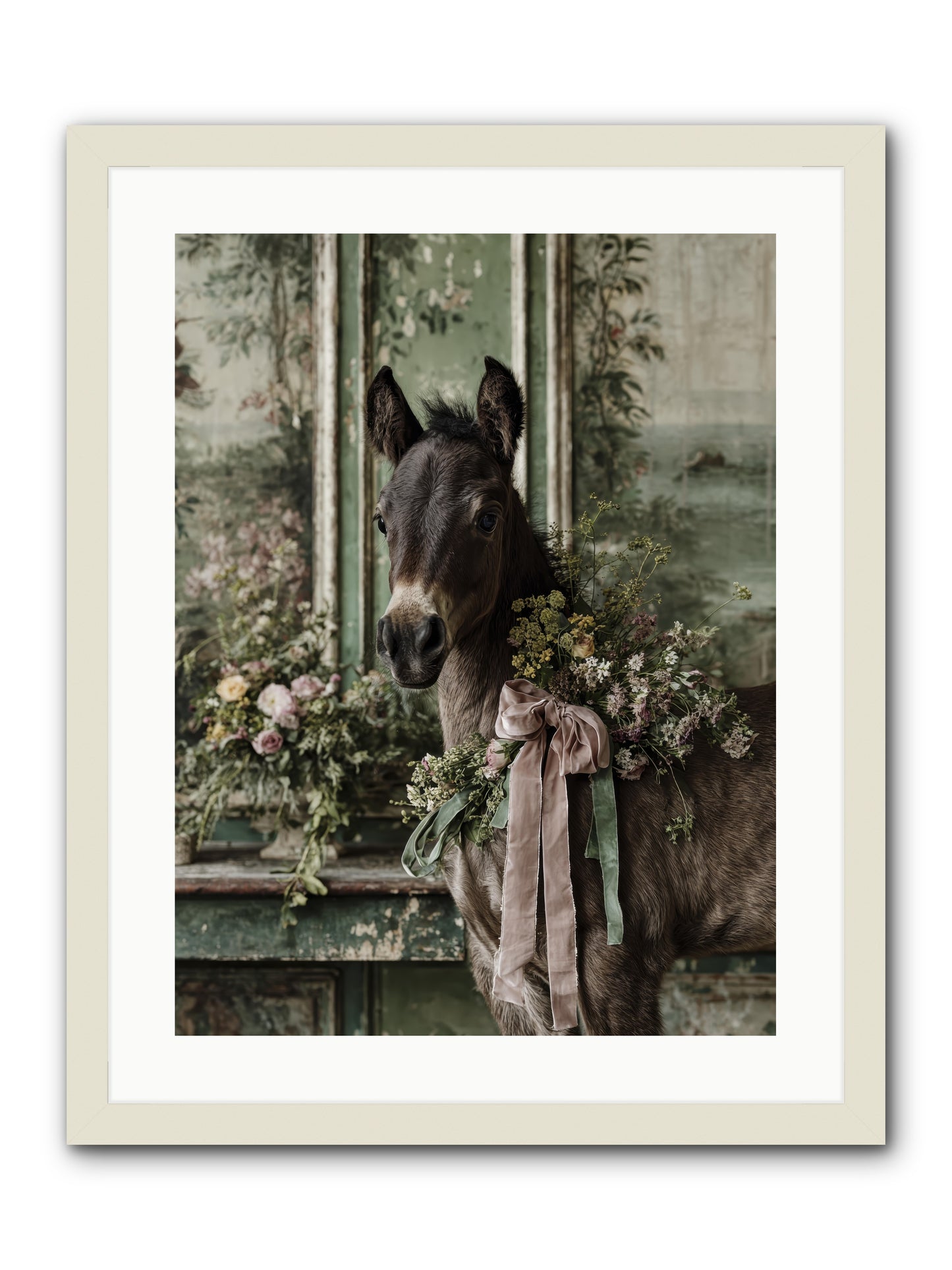 Bergman -- Framed Print - White 18x24