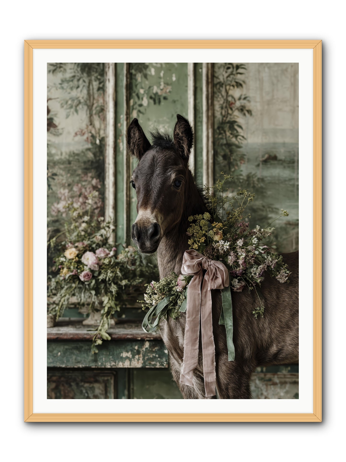 Bergman -- Framed Print - Natural 36x48